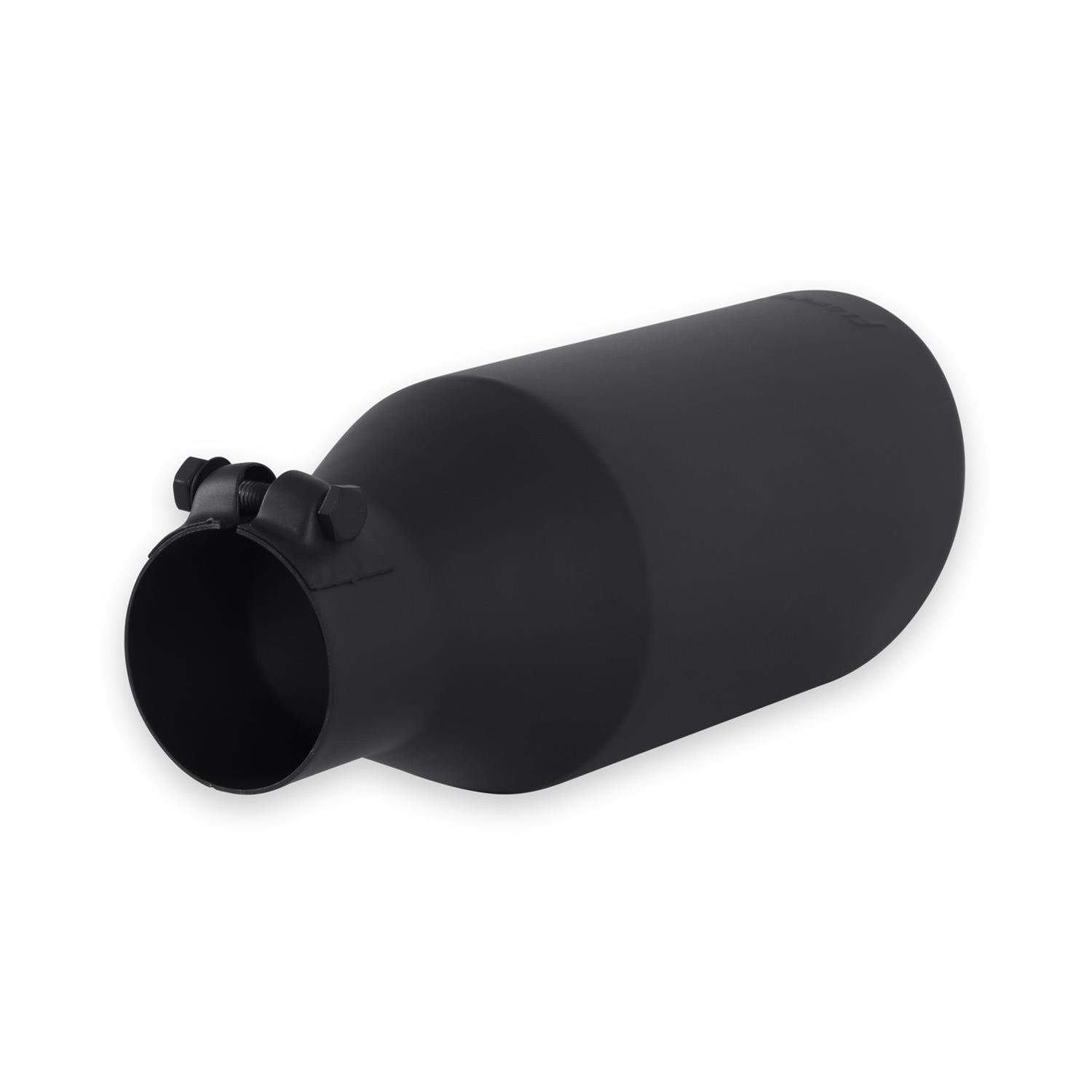 Flowmaster Round, Black 2.50 Inch Exhaust Tip 15404B Tip, Clamp-On, 304 Stainless Steel, Ceramic Coated, in. Inlet, 4.00 in. Outlet, 11.00 in. Length, Universal, Each thumbnail 5
