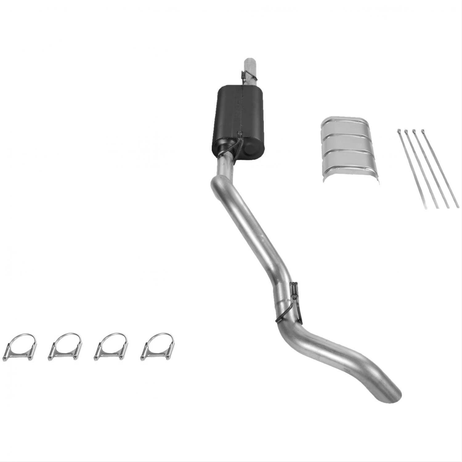 Flowmaster Force II Exhaust Systems 17125 System, II, Cat-Back, Steel, Aluminized, Chevy, GMC, Pickup, 5.7L, Kit thumbnail 3