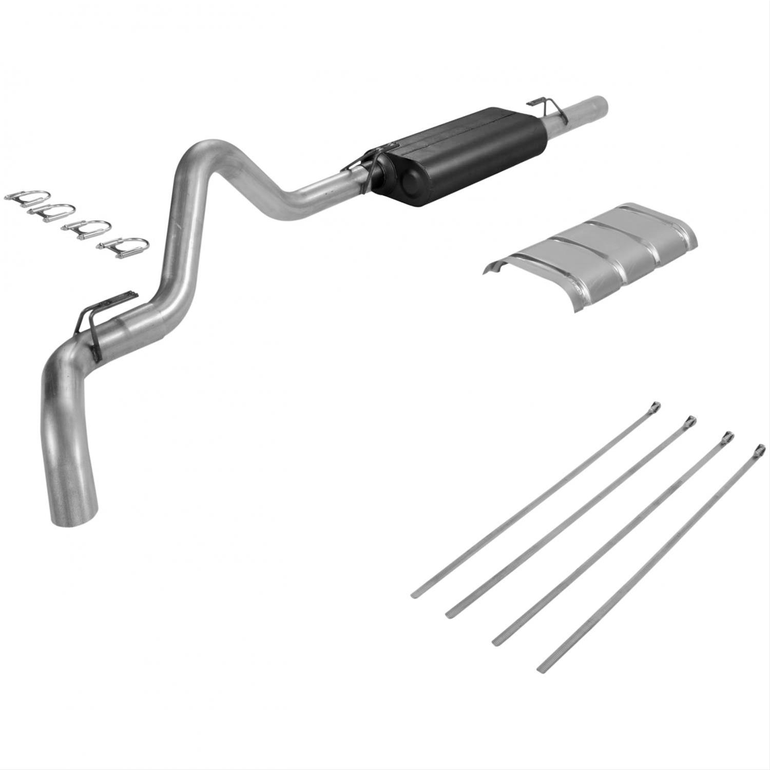 Flowmaster Force II Exhaust Systems 17125 System, II, Cat-Back, Steel, Aluminized, Chevy, GMC, Pickup, 5.7L, Kit