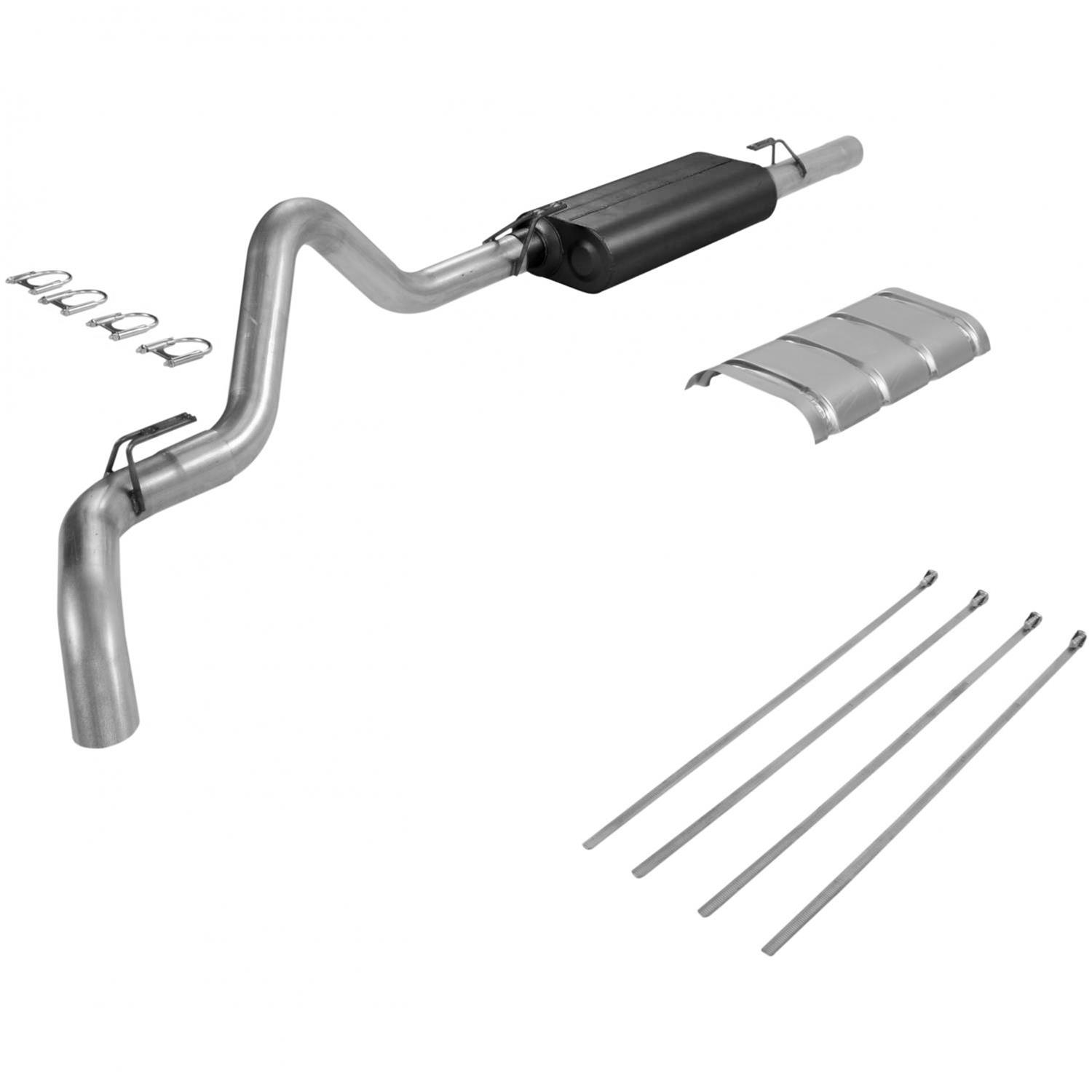 Flowmaster Force II Exhaust Systems 17125 System, II, Cat-Back, Steel, Aluminized, Chevy, GMC, Pickup, 5.7L, Kit thumbnail 2