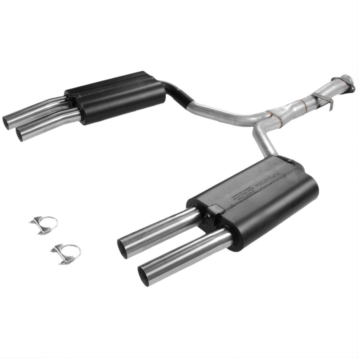 Flowmaster Force II Exhaust Systems for 1986-1990 CORVETTE - 17153 System, II, Cat-Back, Steel, Aluminized, Stainless Tips, Chevy, 5.7L, Kit thumbnail 3