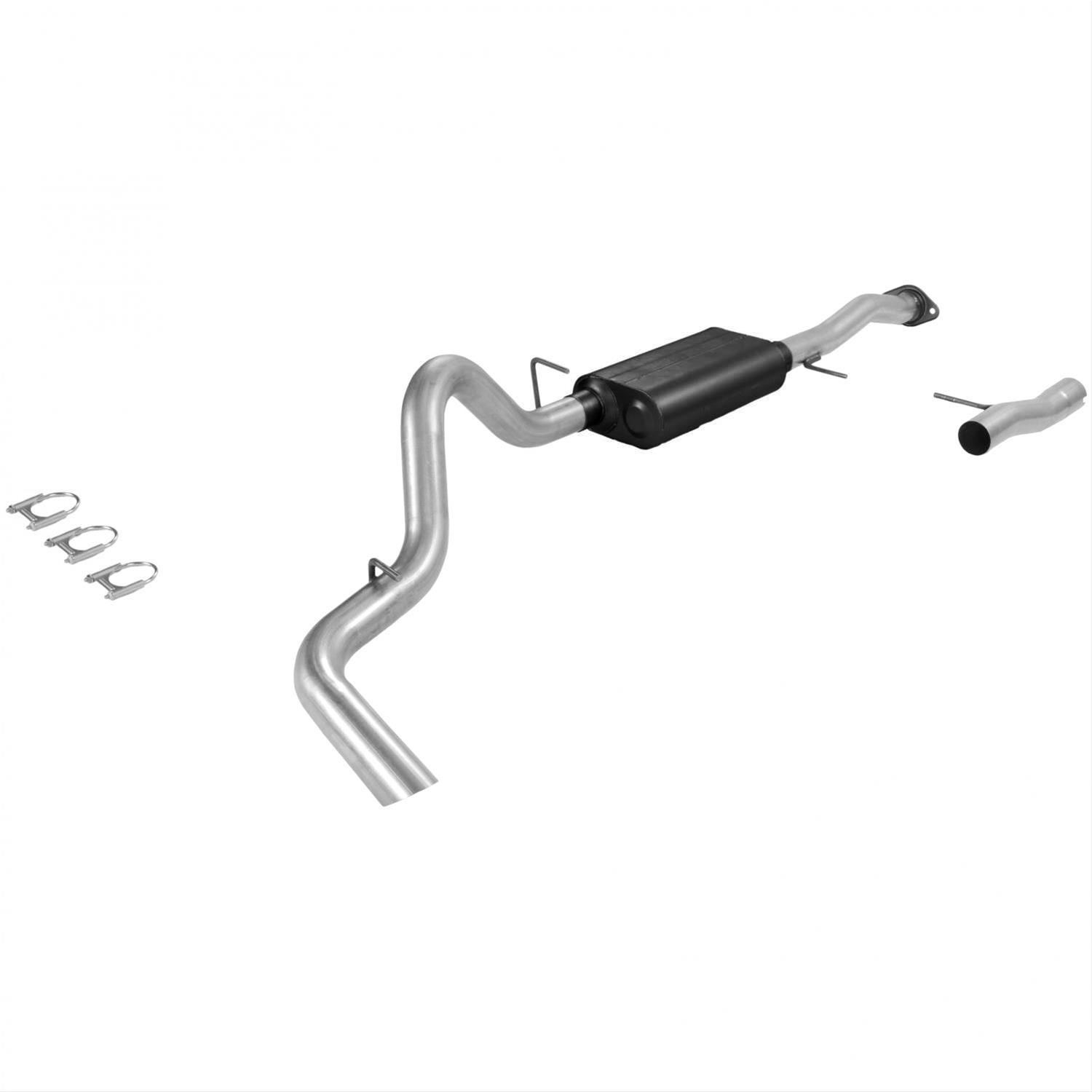 Flowmaster American Thunder Exhaust Systems 17162 System, Thunder, Cat-Back, Steel, Aluminized, Chevy, GMC, 5.7L Kit thumbnail 3