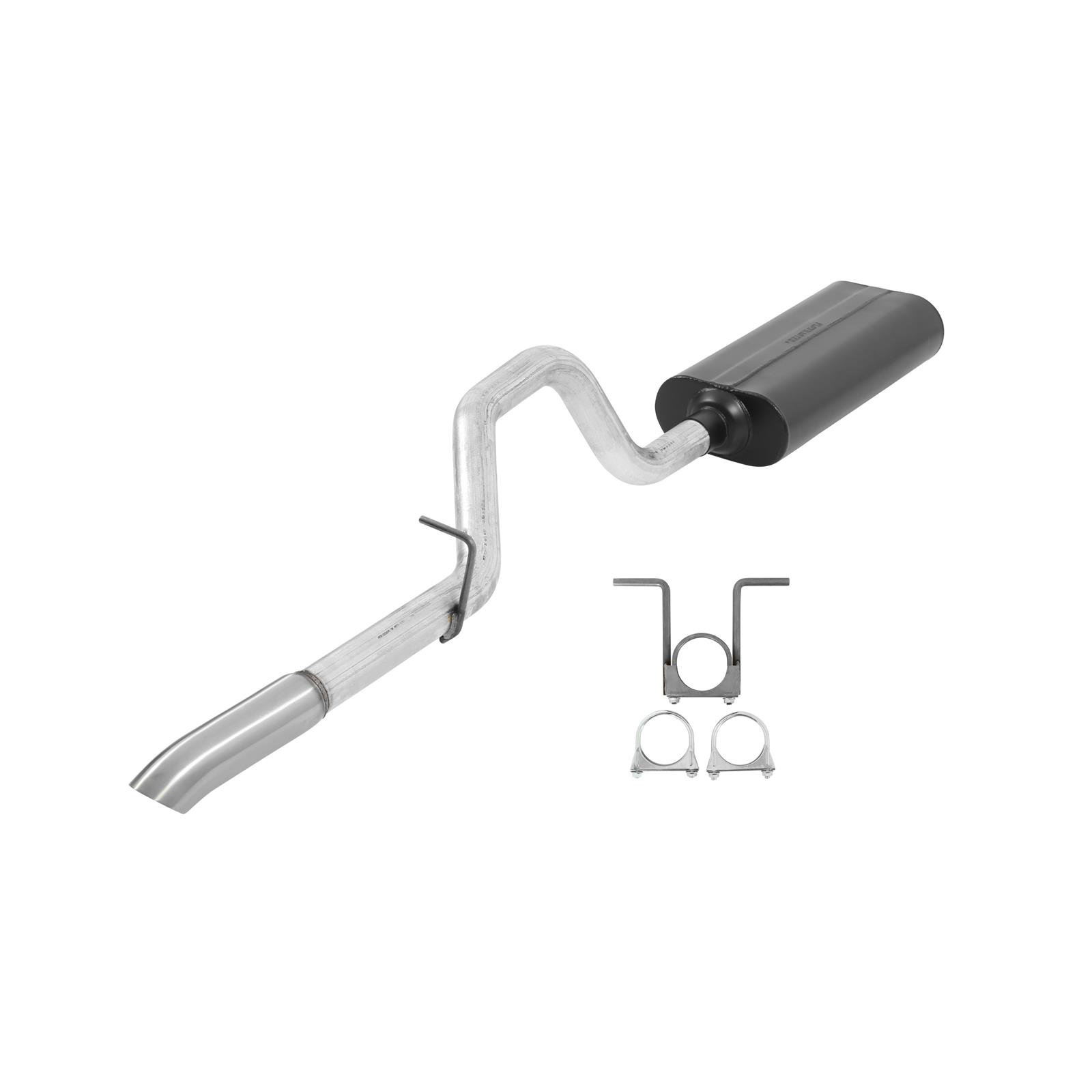 Flowmaster Force II Exhaust Systems 17208 System, II, Cat-Back, Steel, Aluminized, Stainless Tip, Dodge, 4.7, 5.2, 5.9L, Kit