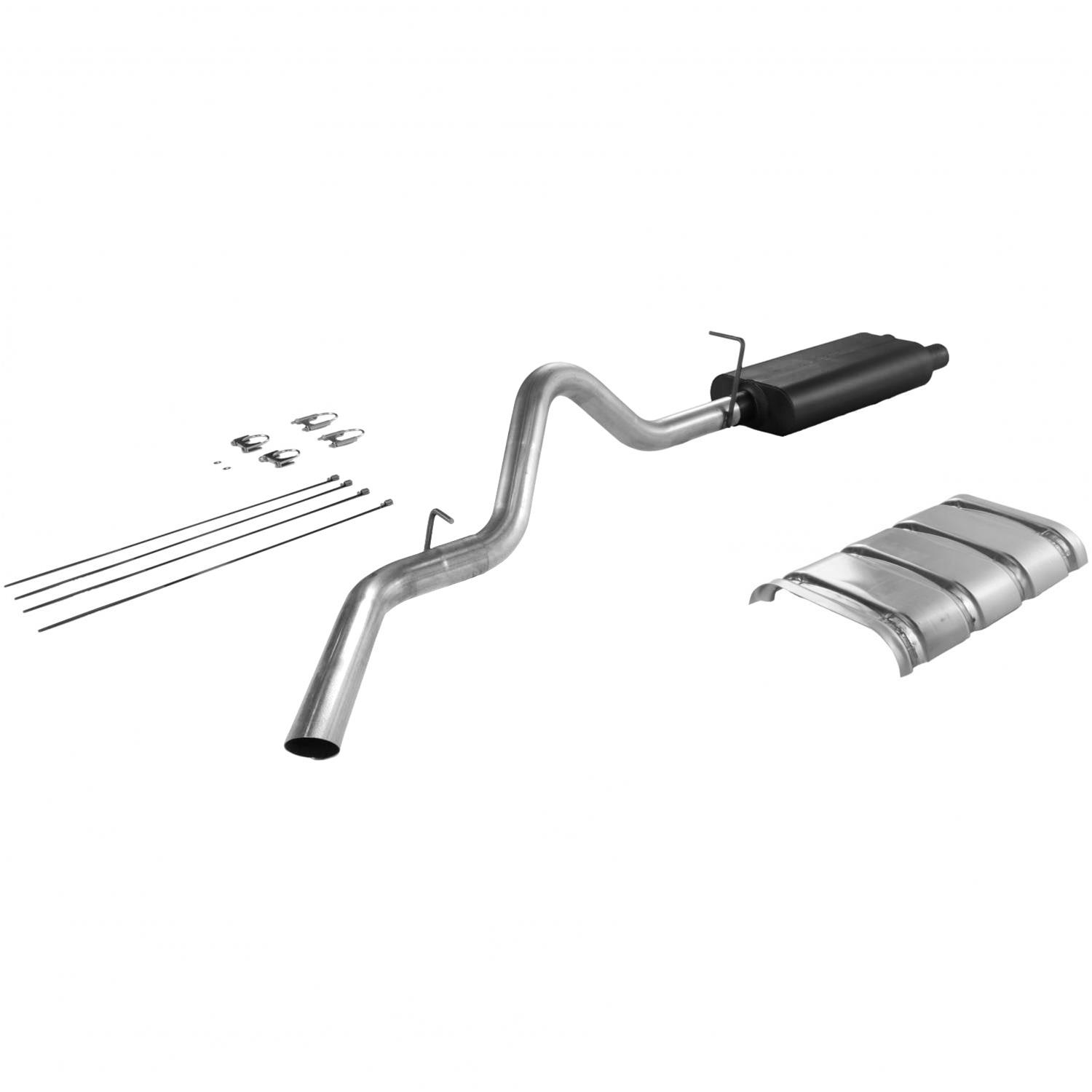 Flowmaster American Thunder Exhaust Systems 17224 System, Thunder, Cat-Back, Steel, Aluminized, Chevy, GMC, 5.7, 7.4L, Kit thumbnail 2