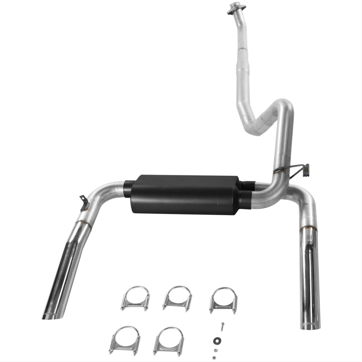 Flowmaster American Thunder Exhaust Systems for 1986-1991 CAMARO, FIREBIRD - 17234 Exhaust, Thunder, Cat-Back, Steel, Aluminized, Polished Stainless Tips, 5.0, 5.7L, Kit