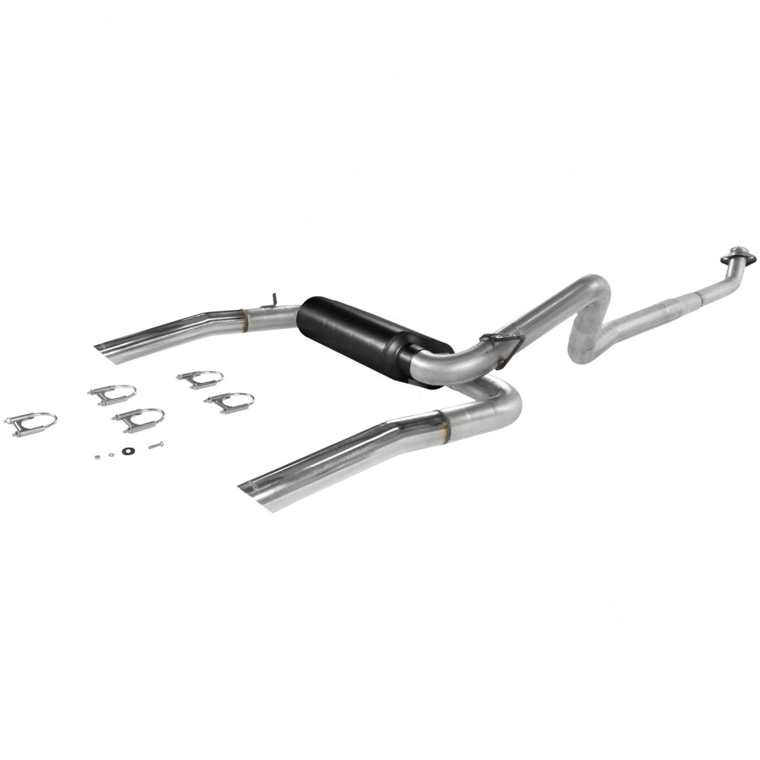 Flowmaster American Thunder Exhaust Systems for 1986-1991 CAMARO, FIREBIRD - 17234 Exhaust, Thunder, Cat-Back, Steel, Aluminized, Polished Stainless Tips, 5.0, 5.7L, Kit thumbnail 2