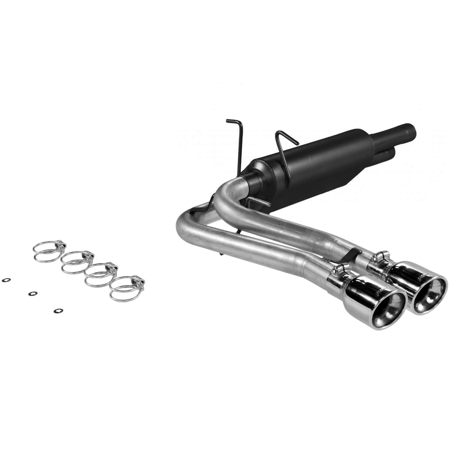 Flowmaster American Thunder Exhaust Systems 17367 System, Thunder, Cat-Back, Steel, Aluminized, Polished Tips, Ford, Kit thumbnail 3