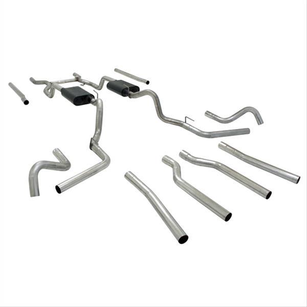 Flowmaster American Thunder Exhaust Systems for 1967-1972 C10 PICKUP, C15/C1500 PICKUP - 17654 System, Thunder, Header-back, Steel, Aluminized, Split Rear/Split Side Exit, Chevy, GMC, Kit thumbnail 4