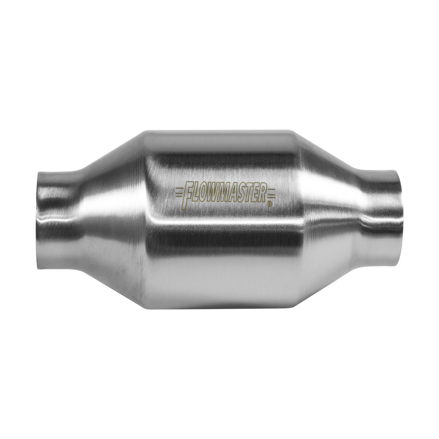 Flowmaster Universal Catalytic Converters 2000120 Converter, Stainless Steel Case, Metallic Substrate, 2 in. Slip Fit Inlet/Outlet, 8.00 in. Length, Each