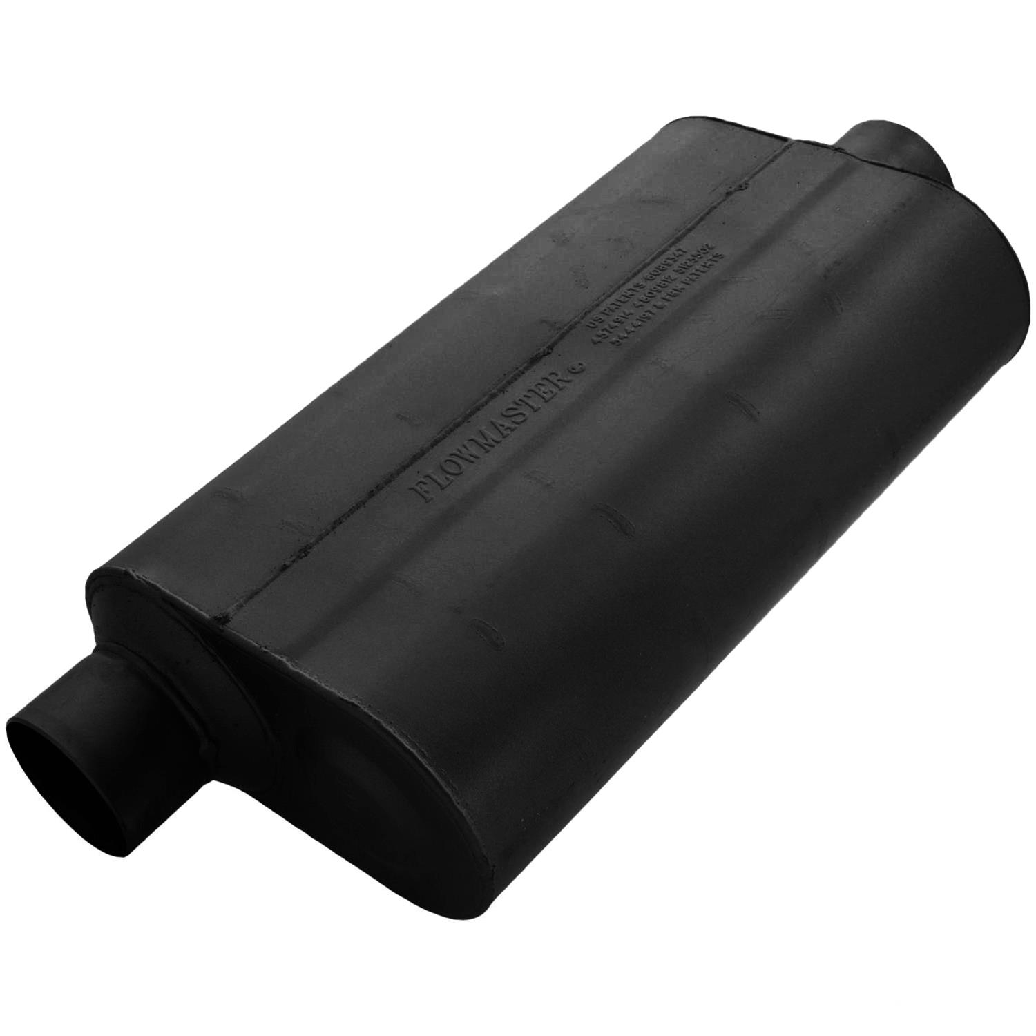 Flowmaster Super 50 Series Performance Steel 3 Inch Muffler 53056 Muffler, Series, in. Inlet/3 in. Outlet, Steel, Black, Aluminized, Each thumbnail 2