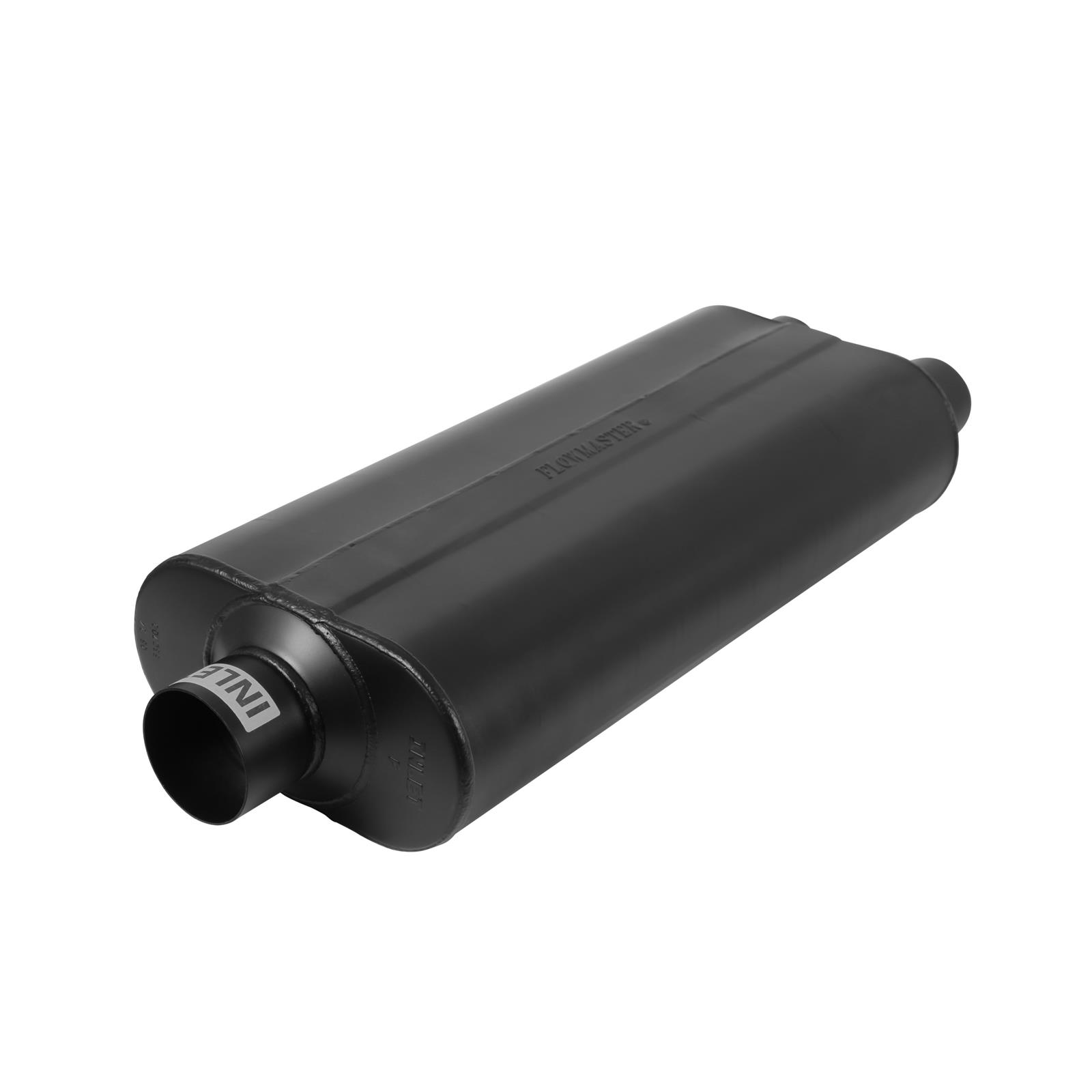 Flowmaster 70 Series Big Block II Steel 3 Inch Muffler 530702 Muffler, Series, in. Inlet/Dual 2 1/2 in. Outlet, Steel, Black, Each