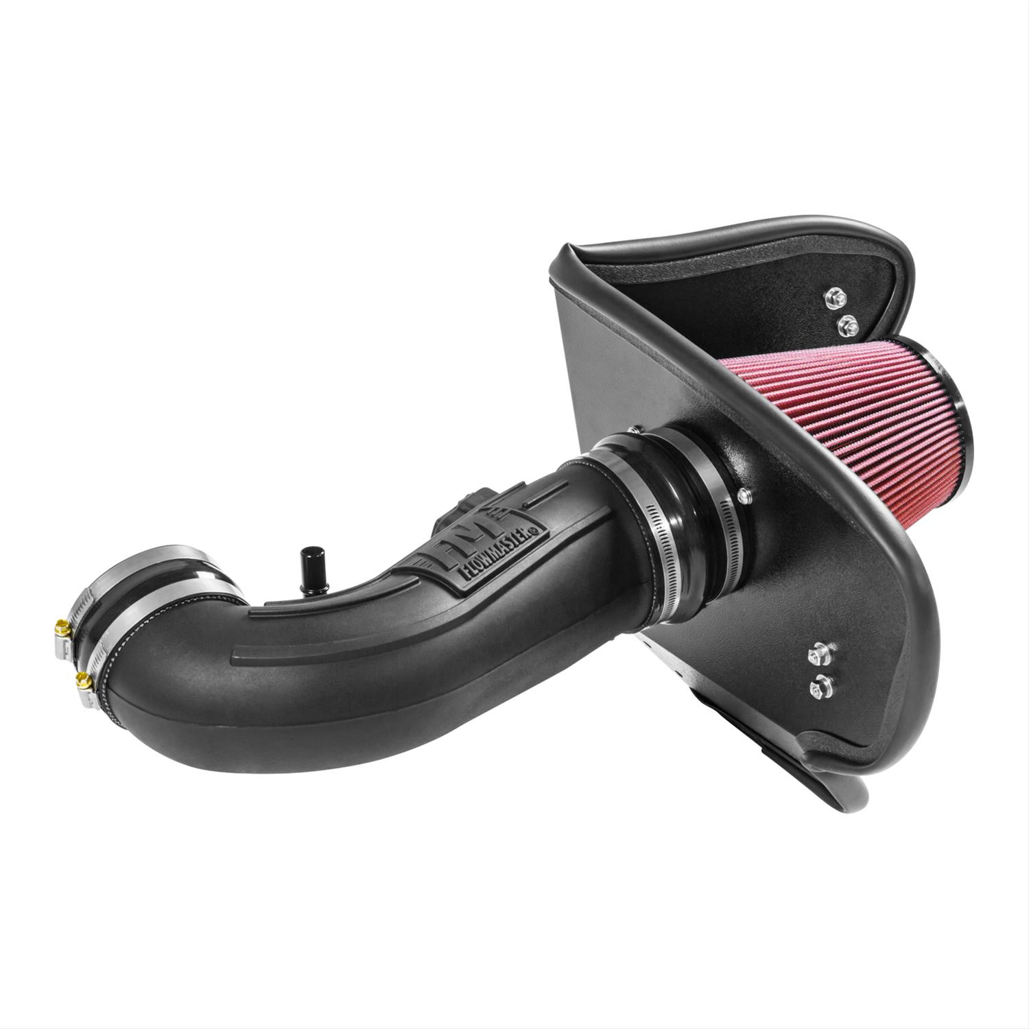 Flowmaster Delta Force Cold Air Intake Kits 615102 Intake, Air, Red Filter, Black Polyethylene Tube, Chevy, 6.2L, Kit thumbnail 2