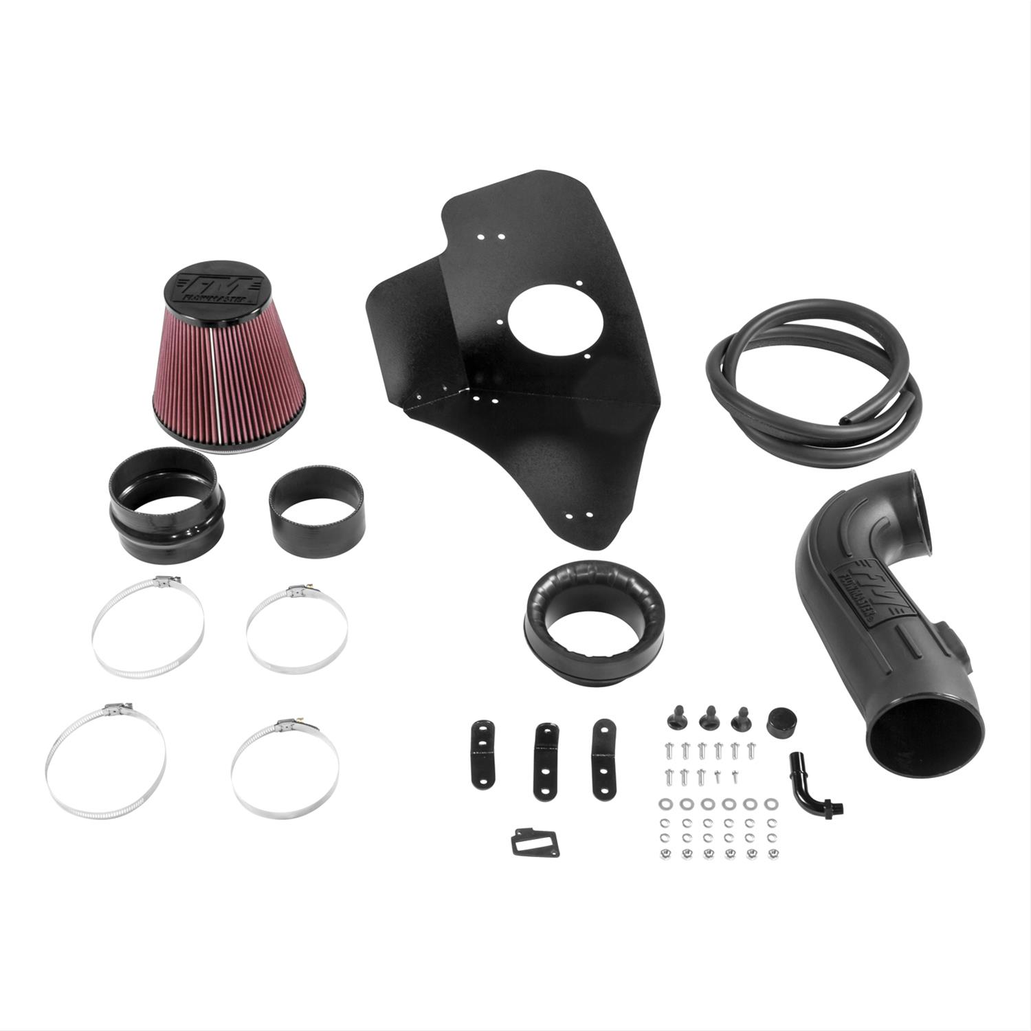 Flowmaster Delta Force Cold Air Intake Kits 615102 Intake, Air, Red Filter, Black Polyethylene Tube, Chevy, 6.2L, Kit thumbnail 4