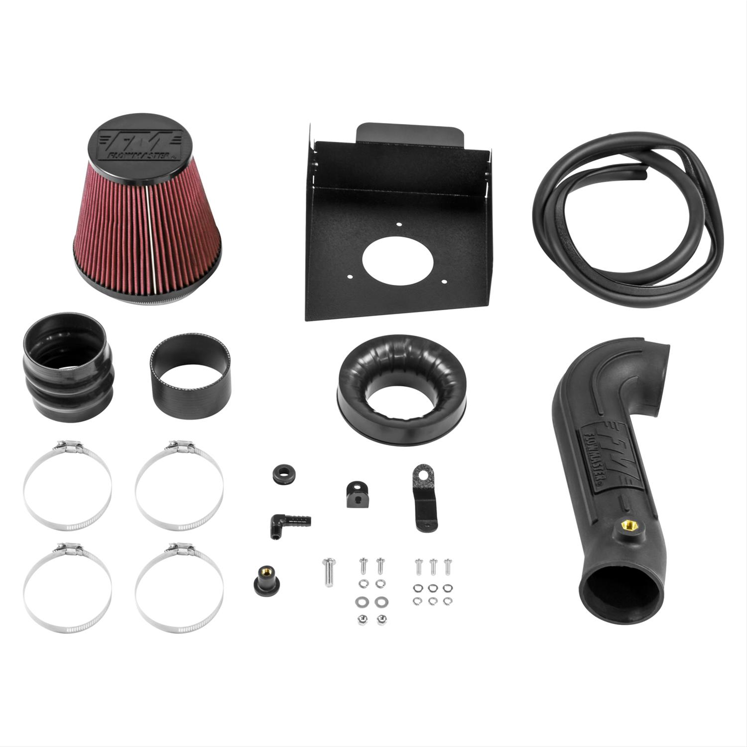 Flowmaster Delta Force Cold Air Intake Kits 615105 Intake, Air, Red Filter, Black Polyethylene Tube, Chrysler, Dodge, 5.7L, 6.1L, Kit thumbnail 4