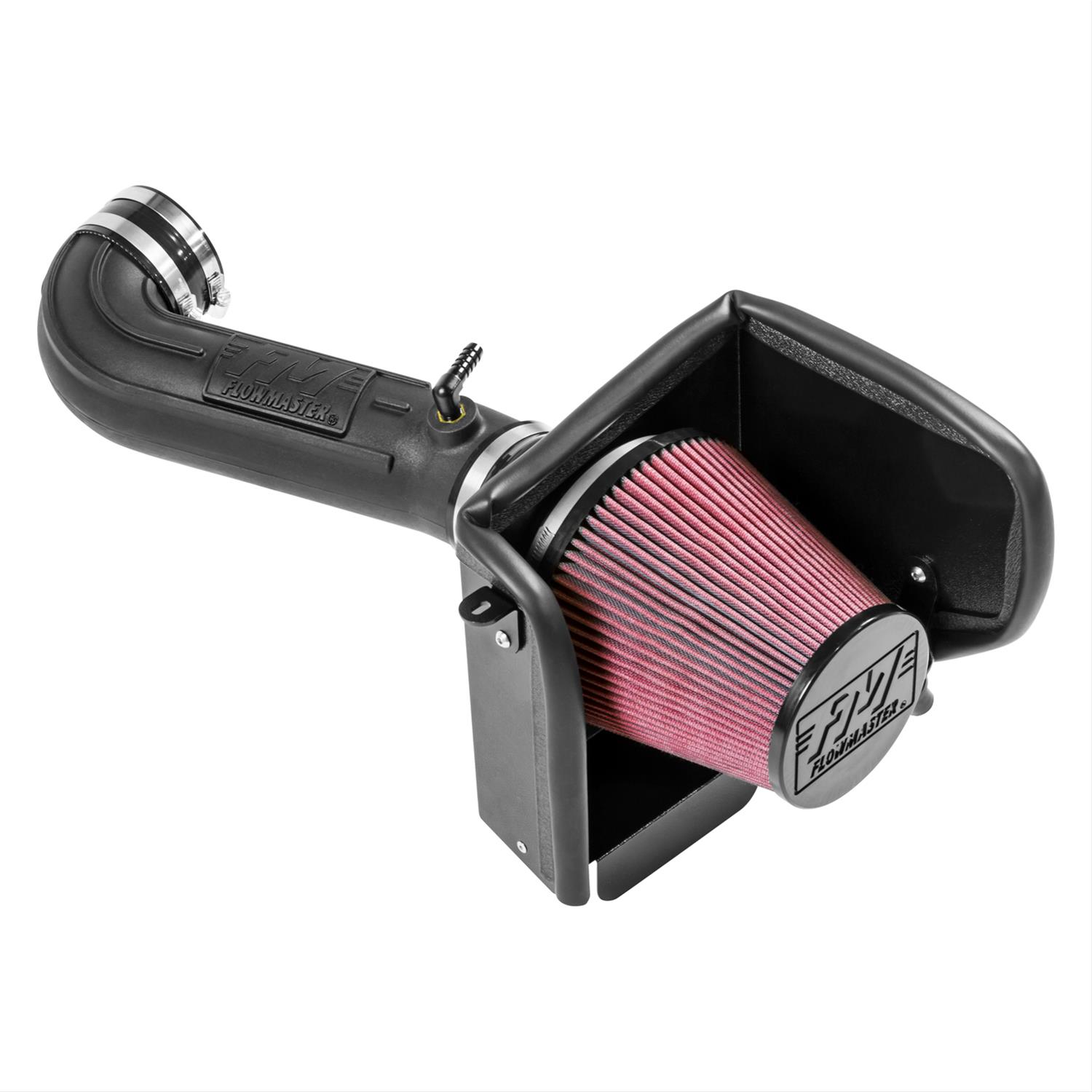 Flowmaster Delta Force Cold Air Intake Kits 615105 Intake, Air, Red Filter, Black Polyethylene Tube, Chrysler, Dodge, 5.7L, 6.1L, Kit thumbnail 2