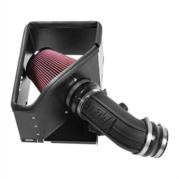 Flowmaster Delta Force Cold Air Intake Kits 615112 Intake, Kit, Black Plastic Tube, Red Cotton Gauze Filter, Black Heat Shield, Ram, 2500/3500, 6.4L, Kit thumbnail 2