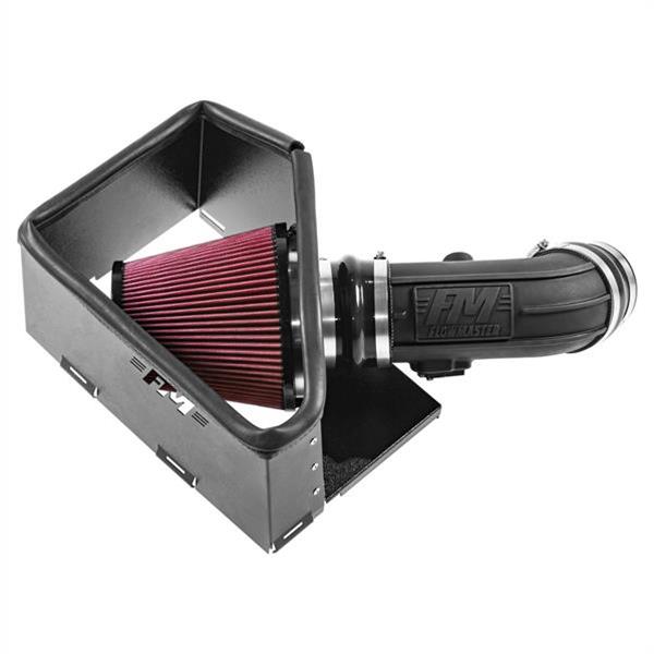 Flowmaster Delta Force Cold Air Intake Kits 615112 Intake, Kit, Black Plastic Tube, Red Cotton Gauze Filter, Black Heat Shield, Ram, 2500/3500, 6.4L, Kit thumbnail 3