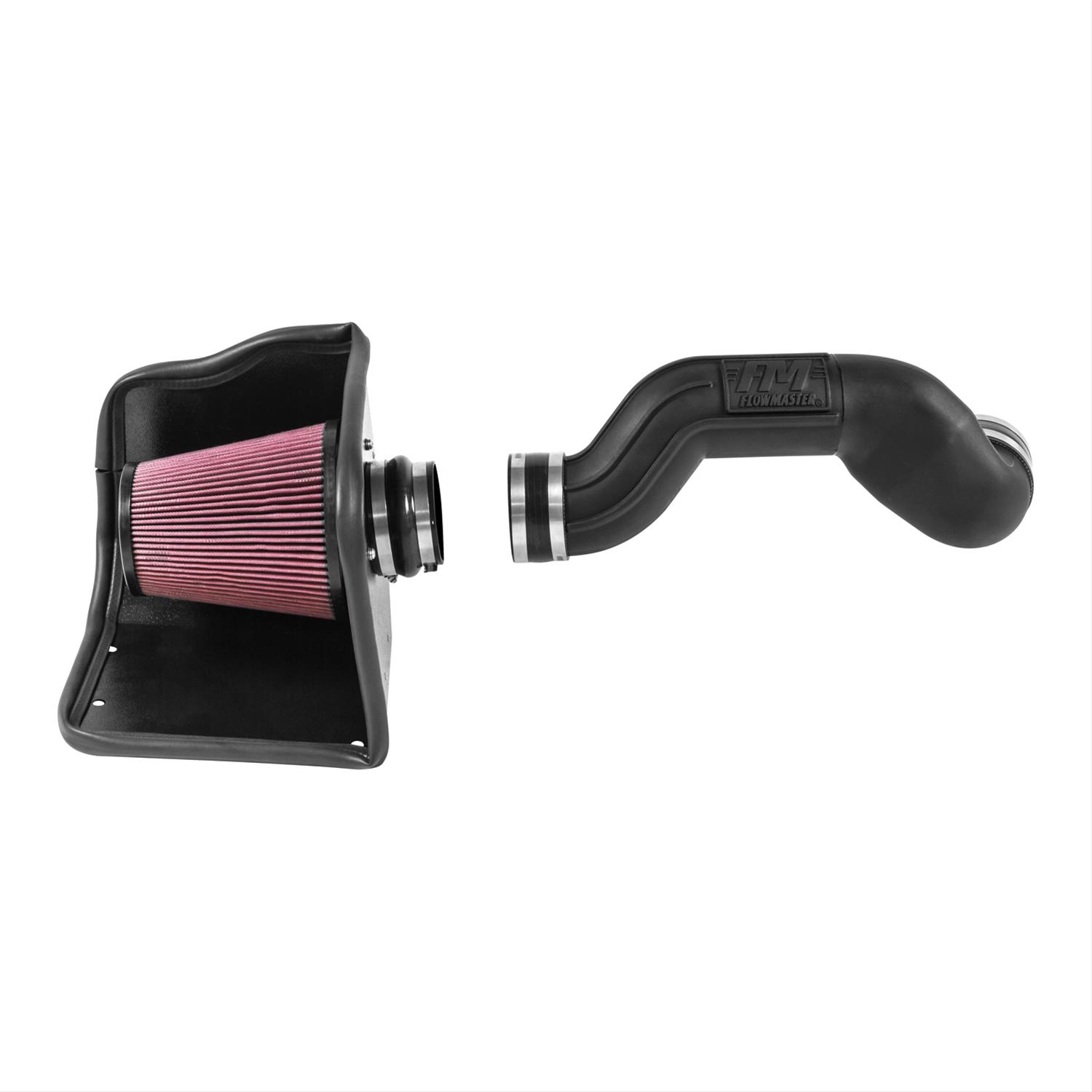 Flowmaster Delta Force Cold Air Intake Kits 615116 Intake, Air, Red Filter, Black Polyethylene Tube, Chevy, GMC, 4.8L, 5.3L, Kit thumbnail 4