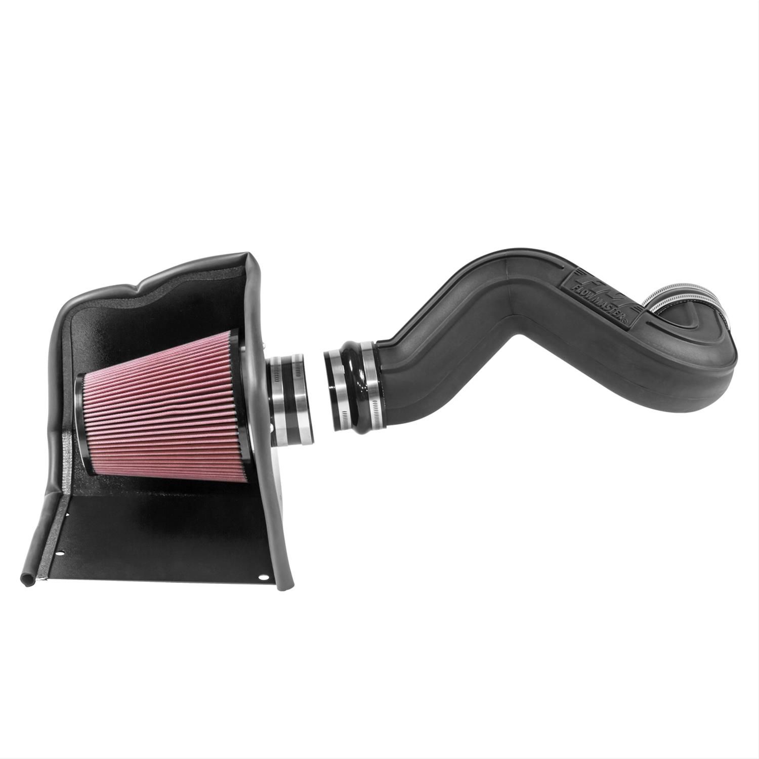 Flowmaster Delta Force Cold Air Intake Kits 615118 Intake, Air, Red Filter, Black Polyethylene Tube, Cadillac, Chevy, GMC, Small Block LS, Kit thumbnail 3