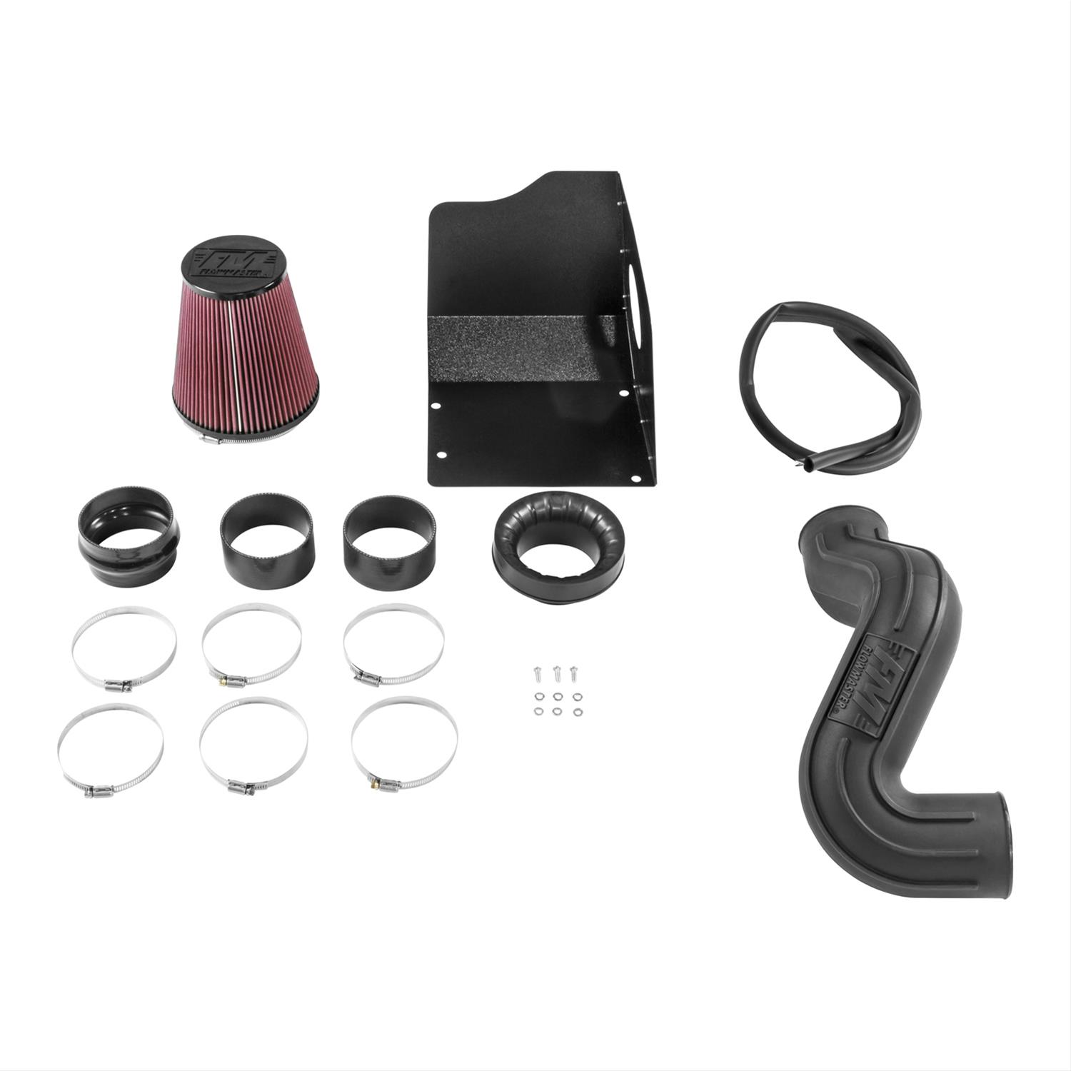 Flowmaster Delta Force Cold Air Intake Kits 615118 Intake, Air, Red Filter, Black Polyethylene Tube, Cadillac, Chevy, GMC, Small Block LS, Kit thumbnail 2