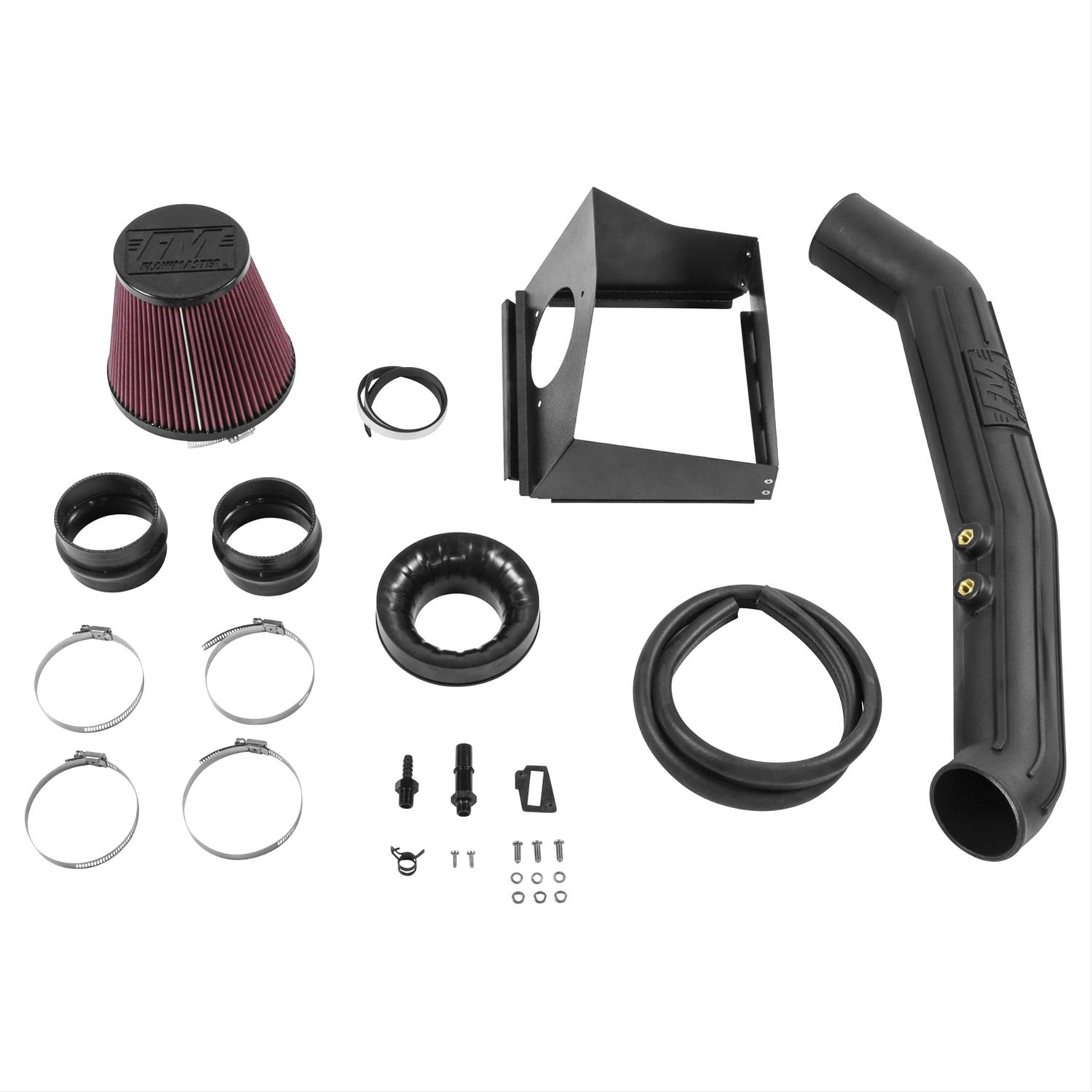 Flowmaster Delta Force Cold Air Intake Kits 615128 Intake, Black Plastic Tube, Red Filter, Ford, V8, Kit thumbnail 2