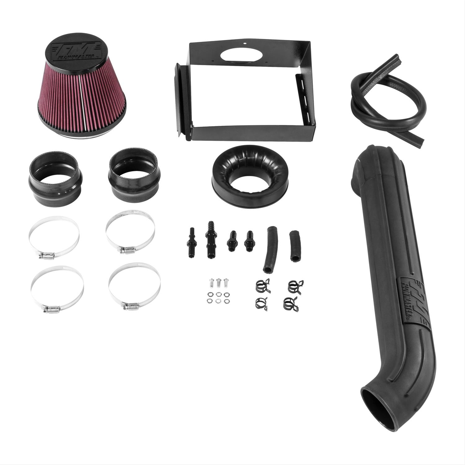 Flowmaster Delta Force Cold Air Intake Kits 615147 Intake, Black Plastic Tube, Red Filter, Ford, V8, Kit thumbnail 2