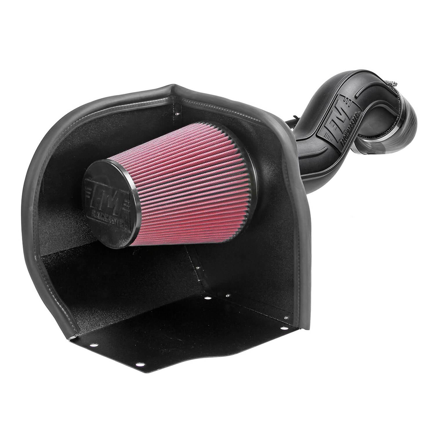 Flowmaster Delta Force Cold Air Intake Kits 615158 Intake, Air, Red Filter, Black Polyethylene Tube, Chevy, GMC, 6.0L, Kit thumbnail 2