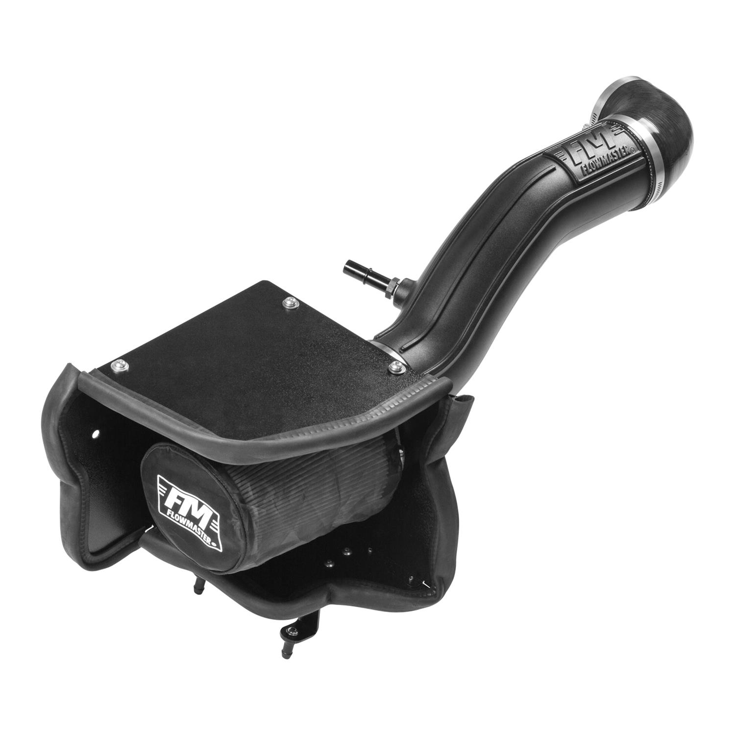Flowmaster Delta Force Cold Air Intake Kits 615183D Intake, Kit, Black Plastic Tube, White Synthetic Filter, Black Heat Shield, Jeep, Wrangler/Gladiator, 3.6L, Kit