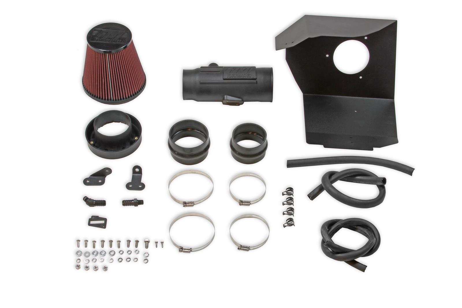 Flowmaster Delta Force Cold Air Intake Kits 615198 Intake, Air, Red Filter, Black Polyethylene Tube, Nissan, Kit thumbnail 2