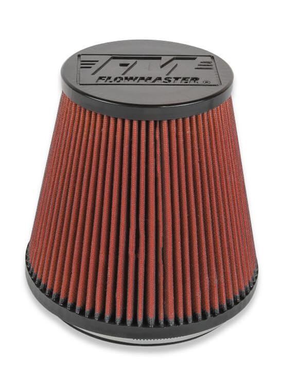 Flowmaster Delta Force Cold Air Intake Kits 615400 Kit, Air, Black, Polyethylene Tube, Red, Cotton Gauze Filter, 4 in. Diameter, Universal, Kit thumbnail 2