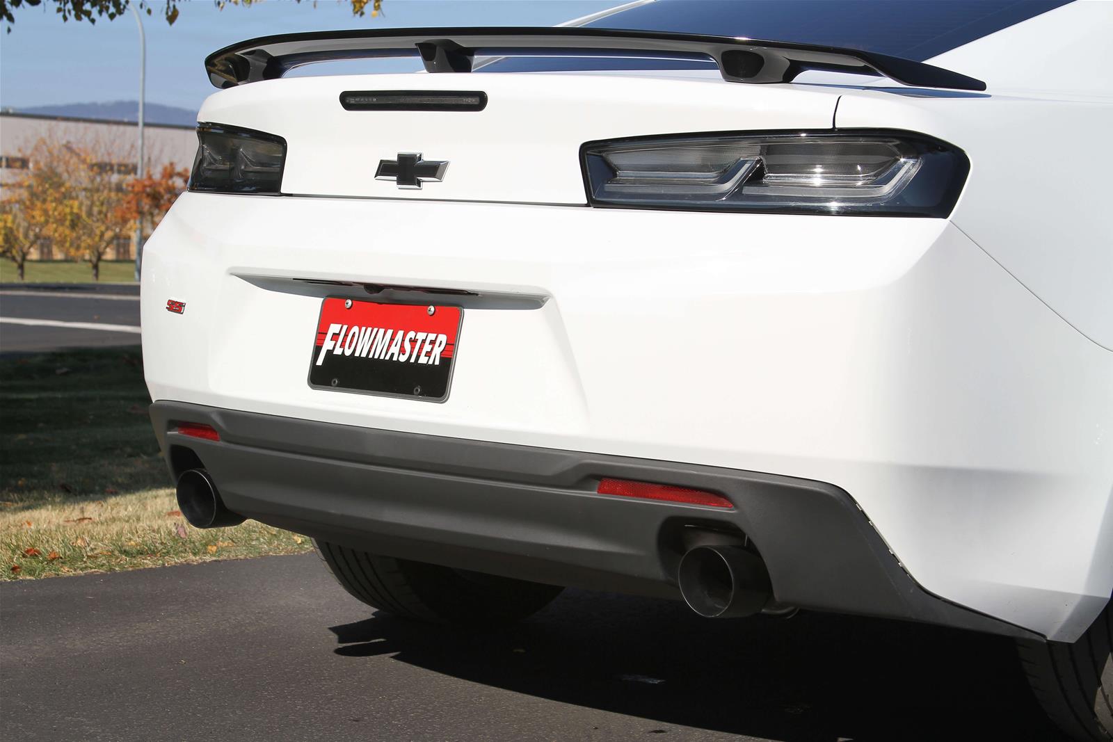 Flowmaster FlowFX Exhaust Systems 717828 System, Series, Rear Axle-Back, 409 Stainless Steel, Natural/Black, 3 in. Diameter, Black Ceramic Coated Tip, Chevy Kit thumbnail 2