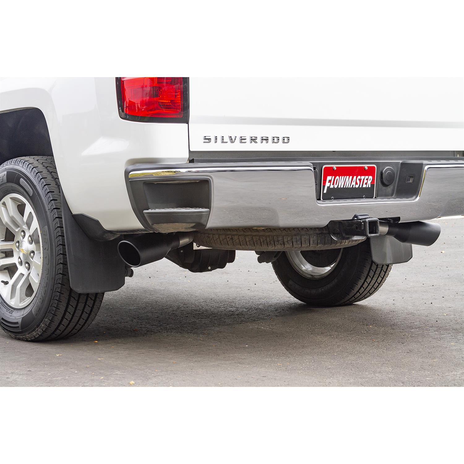 Flowmaster FlowFX Exhaust Systems 717869 System, Cat-back, FlowFX, 409 Stainless Steel, 4.50 in. Black Ceramic Tips, Dual Exit, Chevrolet, GMC, 5.3L, Kit thumbnail 2