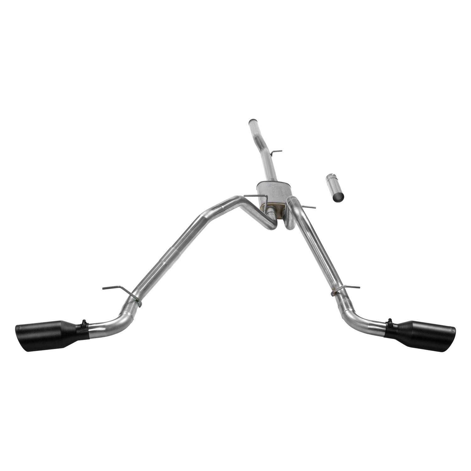 Flowmaster FlowFX Exhaust Systems 717869 System, Cat-back, FlowFX, 409 Stainless Steel, 4.50 in. Black Ceramic Tips, Dual Exit, Chevrolet, GMC, 5.3L, Kit thumbnail 7