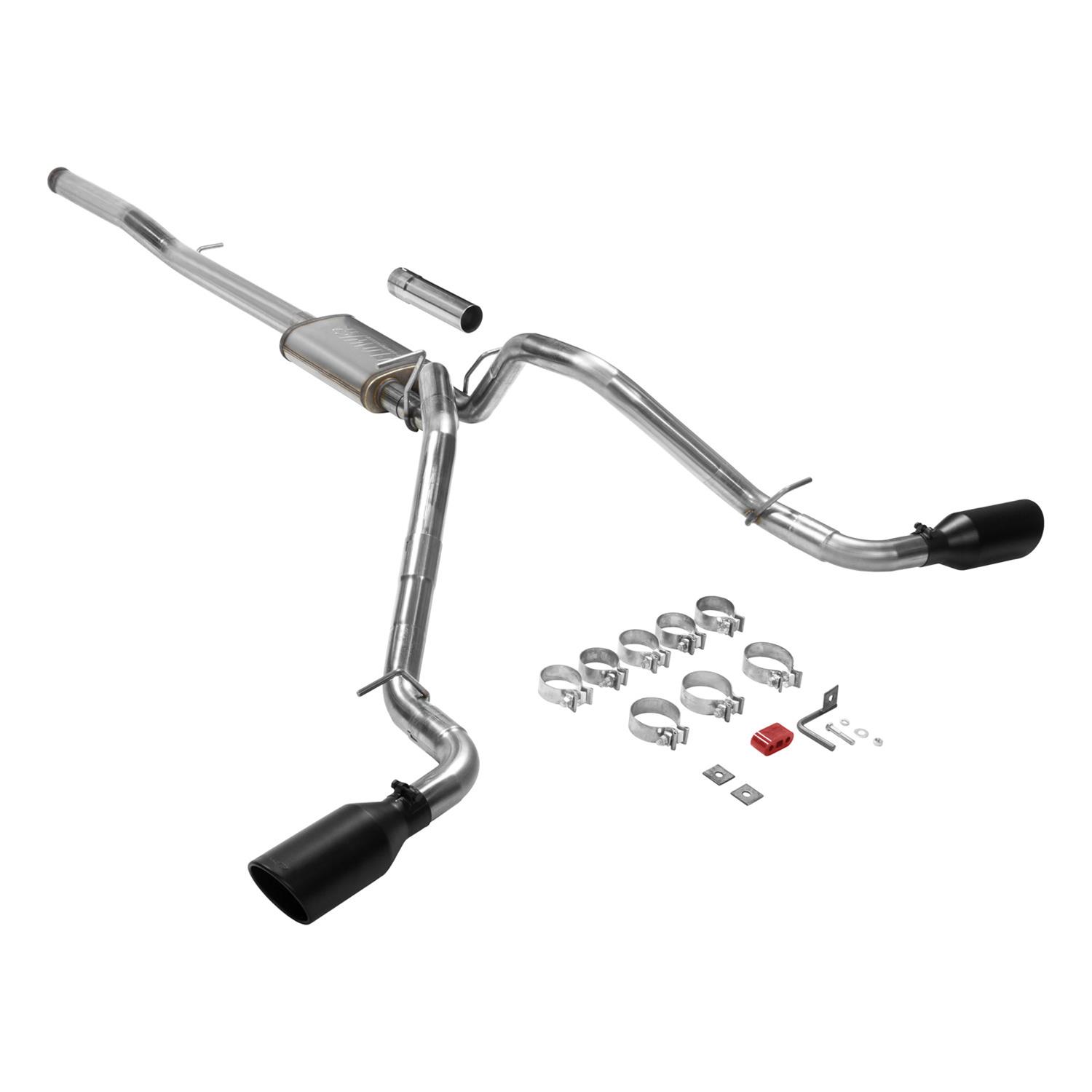 Flowmaster FlowFX Exhaust Systems 717869 System, Cat-back, FlowFX, 409 Stainless Steel, 4.50 in. Black Ceramic Tips, Dual Exit, Chevrolet, GMC, 5.3L, Kit thumbnail 5