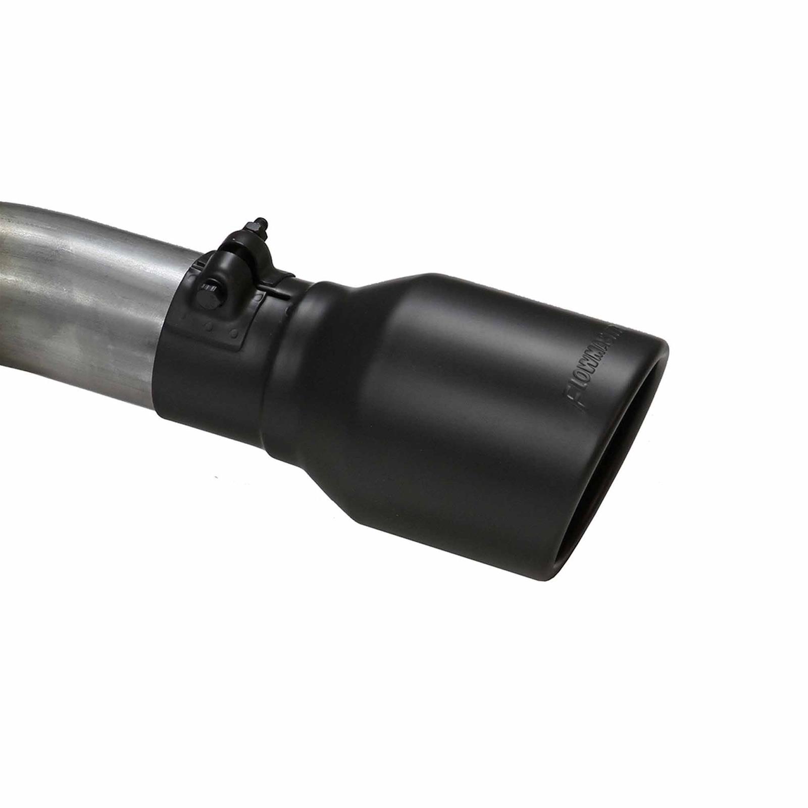 Flowmaster FlowFX Exhaust Systems 717877 System, Axle-Back, FlowFX, 409 Stainless Steel, 2.50 in. Diameter, Split Rear, Black Ceramic Tips, Ford, Kit thumbnail 5