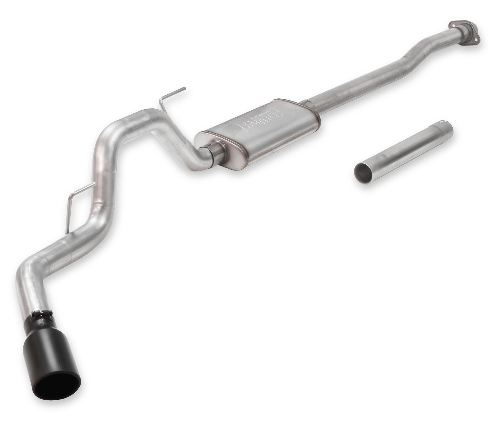 Flowmaster FlowFX Exhaust Systems 717887 System, FlowFX, Cat-back, Stainless Steel, Natural, Black Ceramic Coated Tip, Ford, 2.7L/3.5L/5.0L, Kit