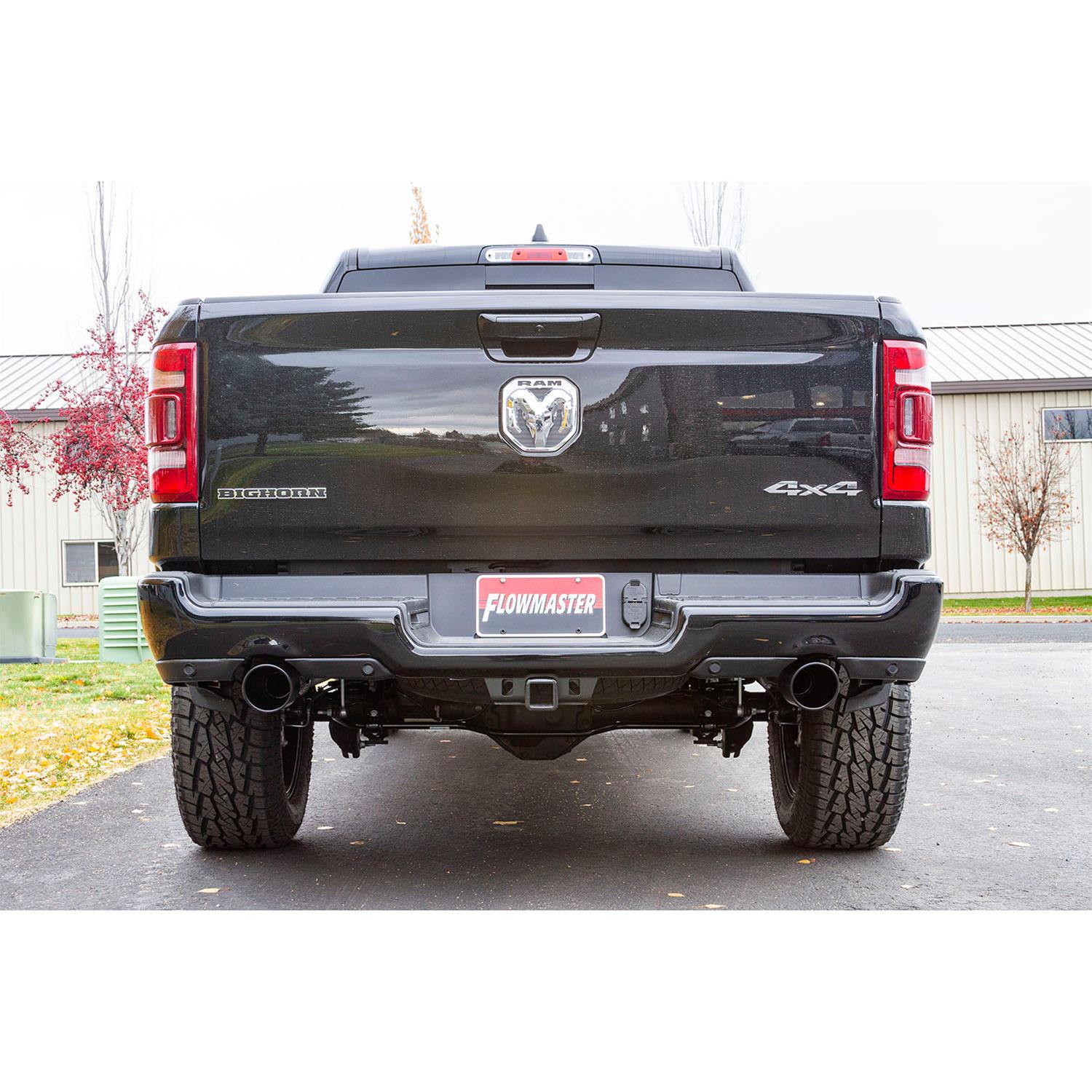Flowmaster FlowFX Exhaust Systems for 2019-2026 1500, 2021-2022 1500 CLASSIC - 717889 System, Cat-back, FlowFX, 409 Stainless Steel, 4.50 in. Black Ceramic Coated Tips, Dual Exit, Ram, 5.7L, Kit thumbnail 3