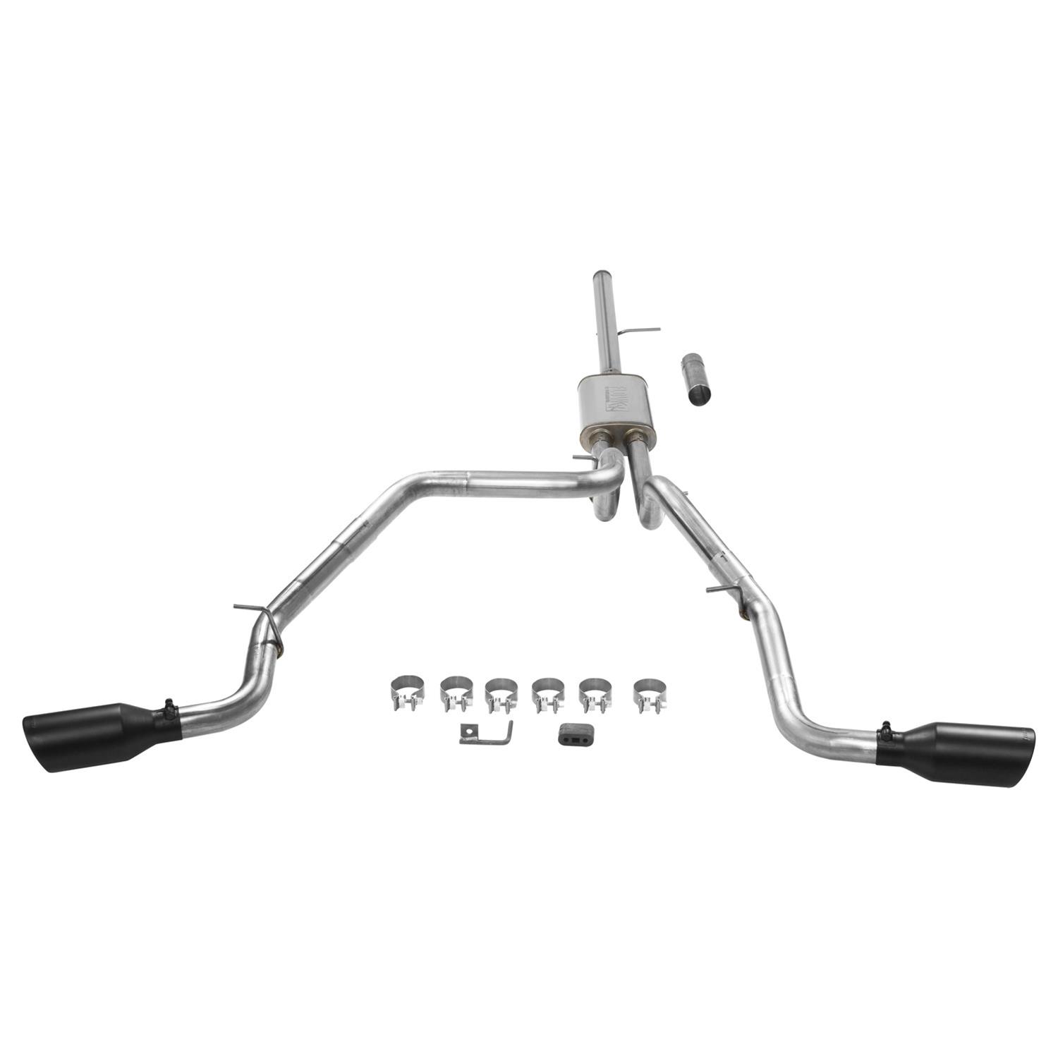 Flowmaster FlowFX Exhaust Systems 717893 System, Cat-back, FlowFX, 409 Stainless Steel, 4.50 in. Black Ceramic Coated Tips, Dual Exit, Chevy, GMC, 5.3L, Kit thumbnail 5