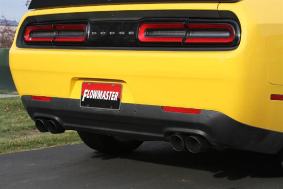 Flowmaster FlowFX Exhaust Systems 717904 System, Cat-back, FlowFX, 409 Stainless Steel, Four 3.50 in. Black Ceramic Coated Tips, Quad Exit, Dodge, 5.7L, Kit thumbnail 5