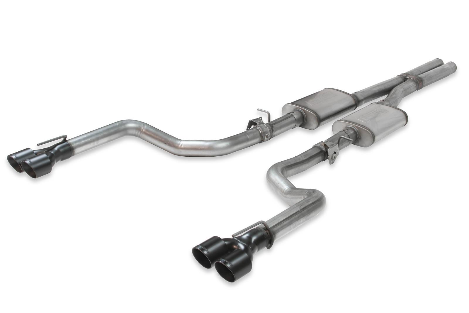 Flowmaster FlowFX Exhaust Systems 717904 System, Cat-back, FlowFX, 409 Stainless Steel, Four 3.50 in. Black Ceramic Coated Tips, Quad Exit, Dodge, 5.7L, Kit thumbnail 2