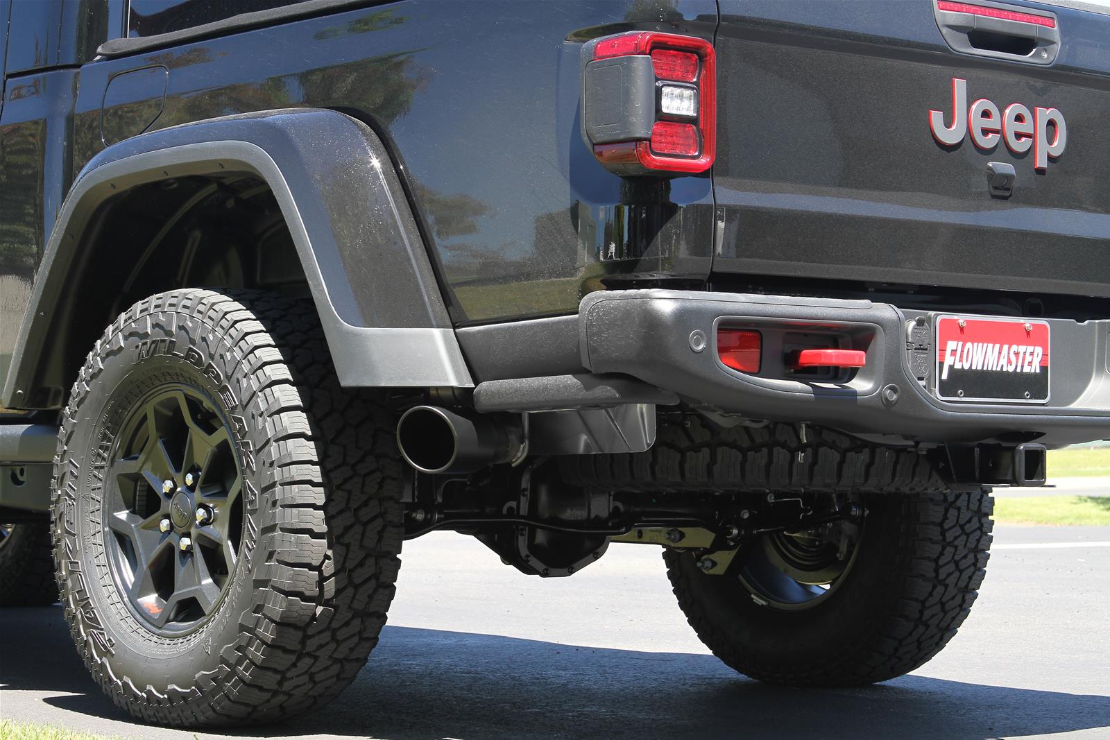 Flowmaster FlowFX Exhaust Systems 717912 System, FlowFX, Cat-Back, Single Drivers Side Exit, 409 Stainless Steel, Natural, Black Tip, Jeep, Kit thumbnail 3