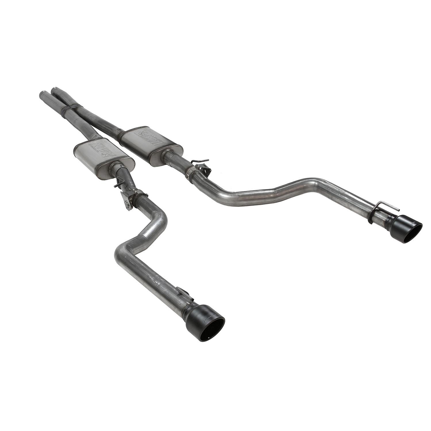 Flowmaster FlowFX Exhaust Systems 717935 System, Cat-back, Stainless, Natrual, Dual, Active Exhaust, Black Ceramic Tips, Dodge, 6.2L, 6.4L, Kit thumbnail 4