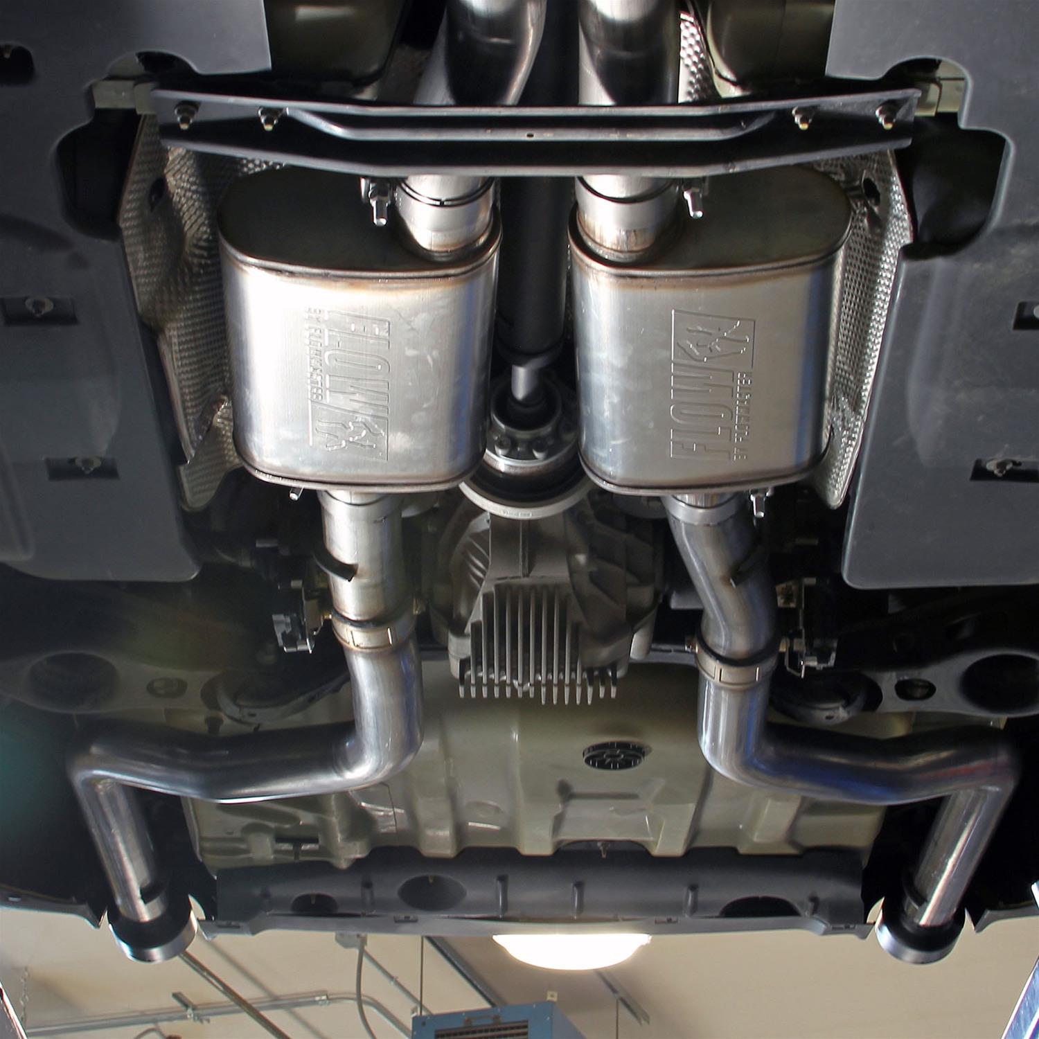 Flowmaster FlowFX Exhaust Systems 717935 System, Cat-back, Stainless, Natrual, Dual, Active Exhaust, Black Ceramic Tips, Dodge, 6.2L, 6.4L, Kit