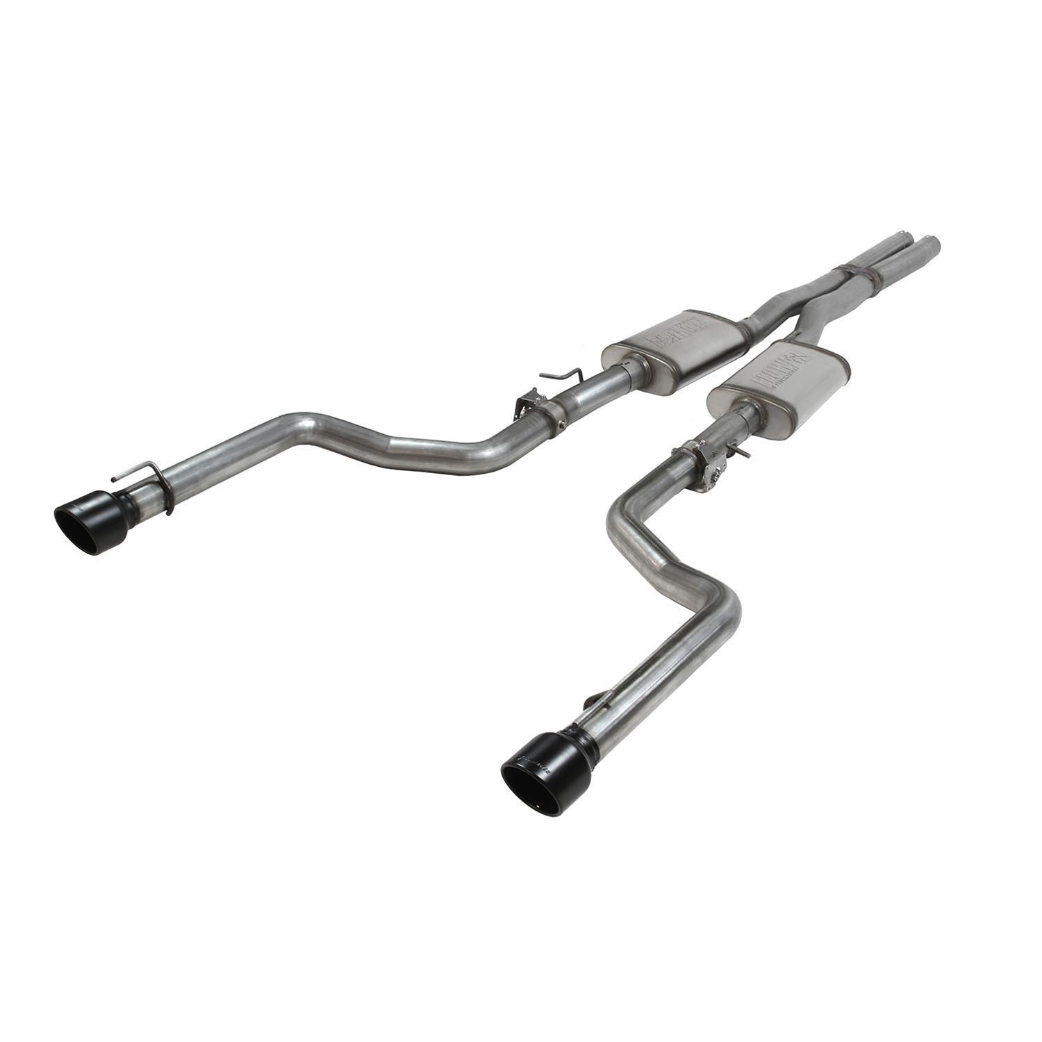 Flowmaster FlowFX Exhaust Systems 717935 System, Cat-back, Stainless, Natrual, Dual, Active Exhaust, Black Ceramic Tips, Dodge, 6.2L, 6.4L, Kit thumbnail 2