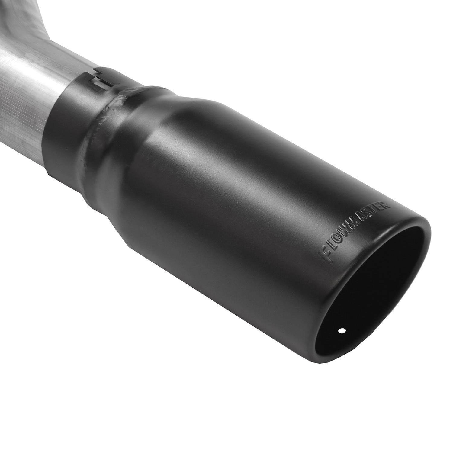 Flowmaster FlowFX Exhaust Systems 717943 System, Cat-back, FlowFX, 409 Stainless Steel, Single Passenger Side Exit, Black Ceramic Tip, Ford, Kit thumbnail 5