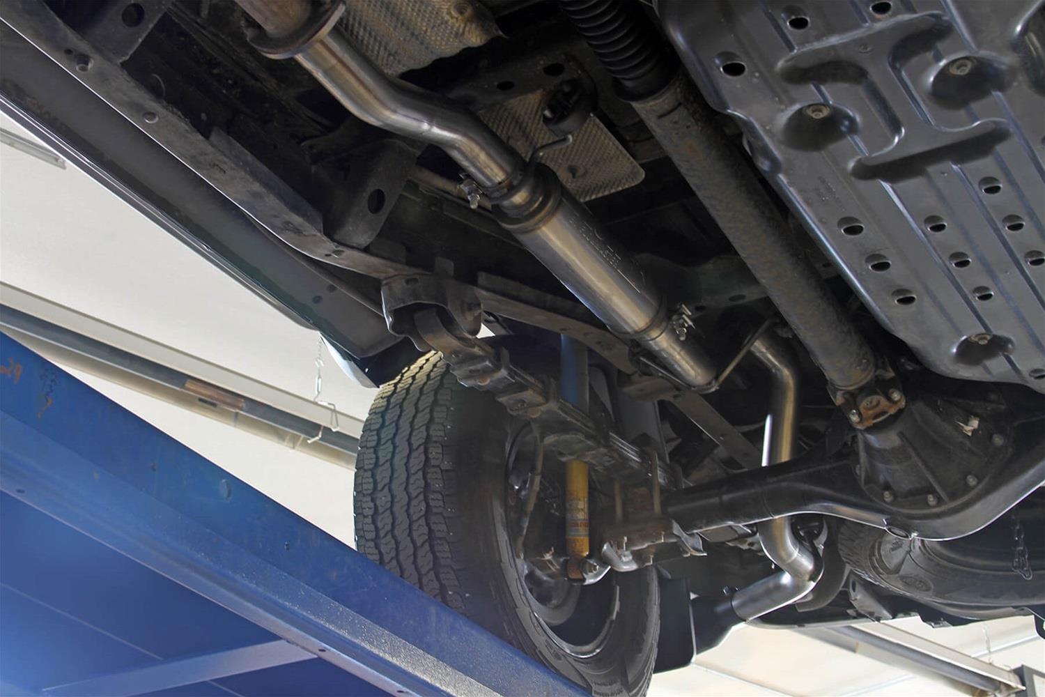 Flowmaster FlowFX Exhaust Systems 717944 System, Cat-back, FlowFX, 2.5 in. 409 Stainless Steel, 3.50 in. Black Ceramic Coated Tip, Single, Toyota, RWD/4WD, All Wheelbases, Kit thumbnail 8