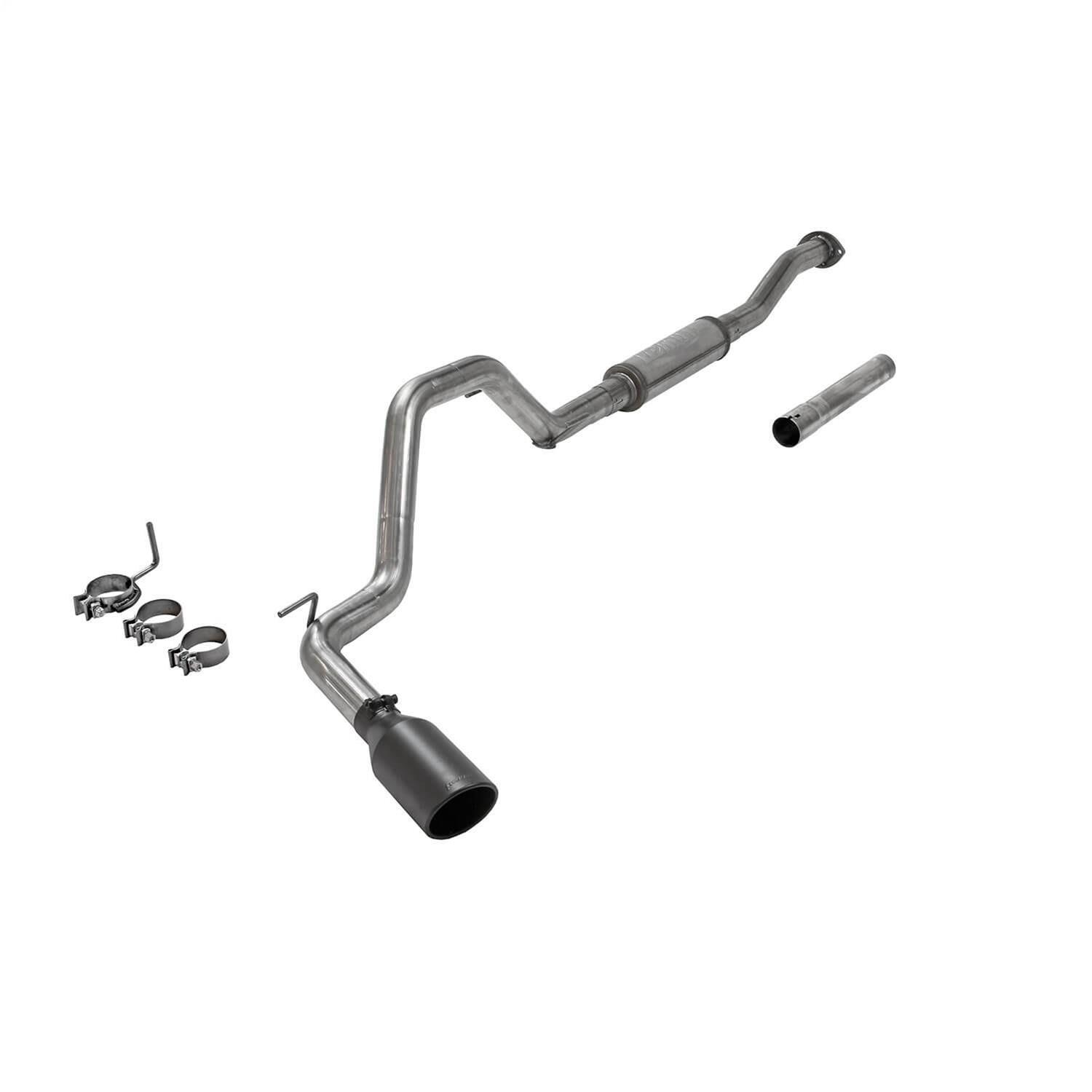 Flowmaster FlowFX Exhaust Systems 717944 System, Cat-back, FlowFX, 2.5 in. 409 Stainless Steel, 3.50 in. Black Ceramic Coated Tip, Single, Toyota, RWD/4WD, All Wheelbases, Kit thumbnail 4
