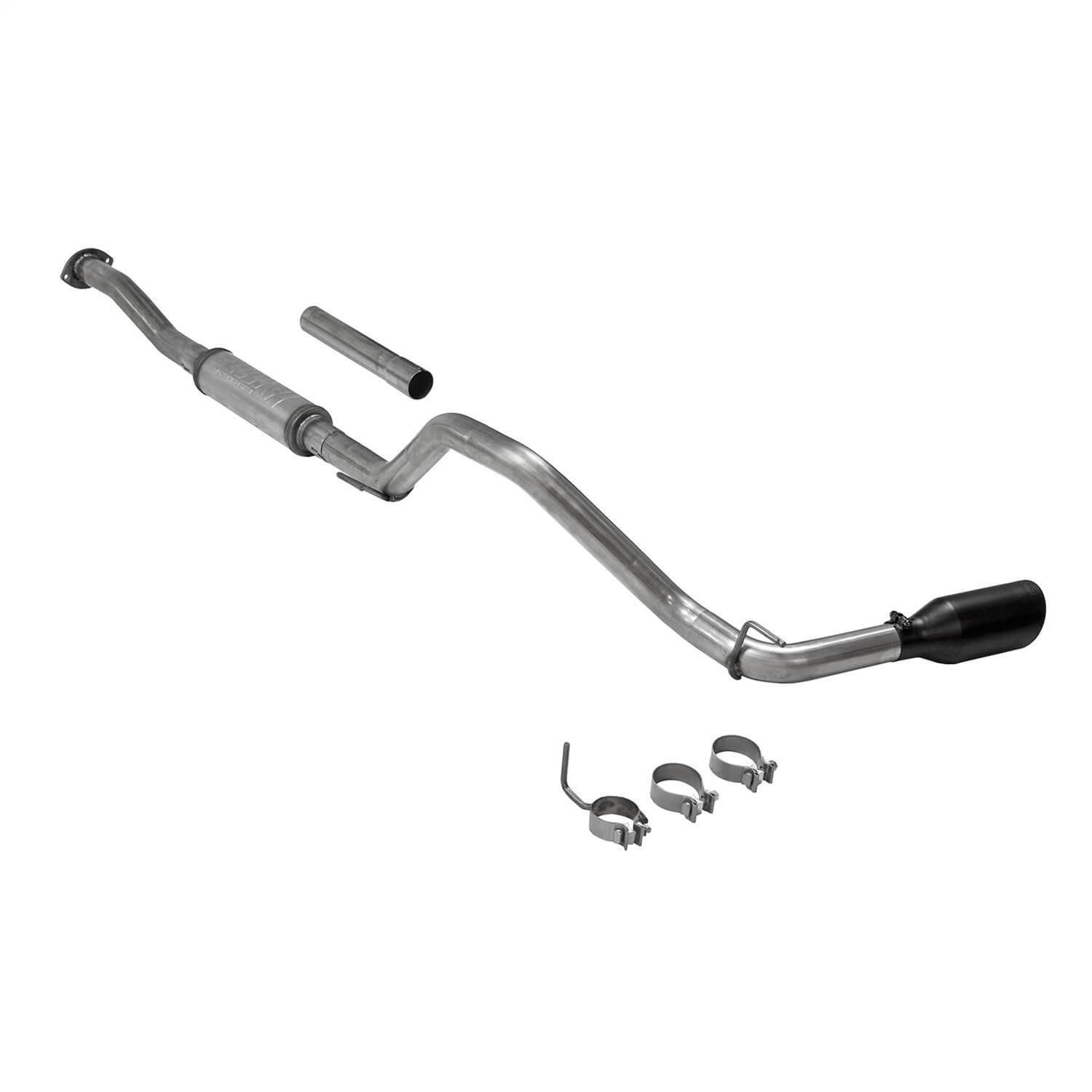 Flowmaster FlowFX Exhaust Systems 717944 System, Cat-back, FlowFX, 2.5 in. 409 Stainless Steel, 3.50 in. Black Ceramic Coated Tip, Single, Toyota, RWD/4WD, All Wheelbases, Kit thumbnail 3
