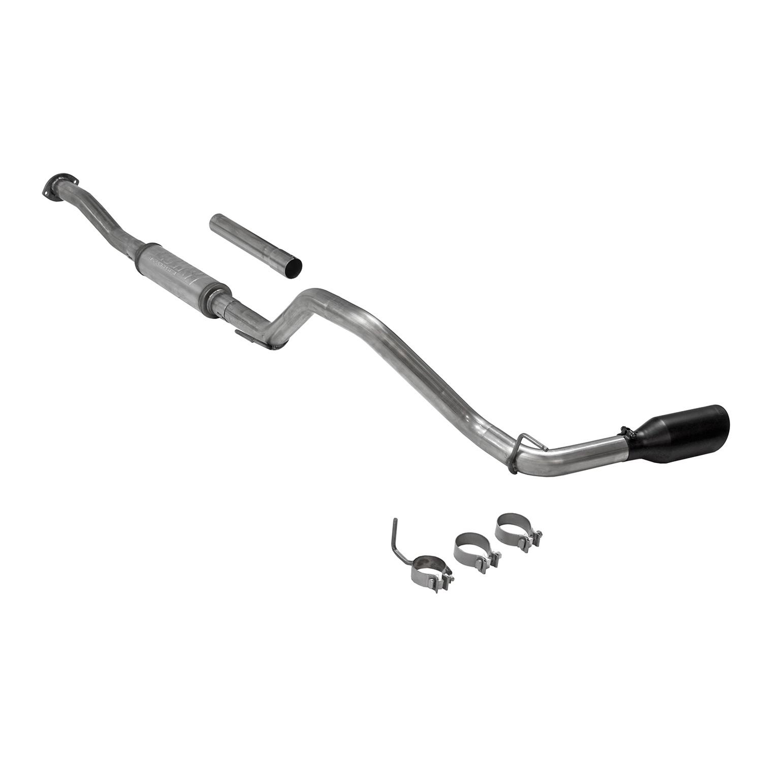 Flowmaster FlowFX Exhaust Systems 717944 System, Cat-back, FlowFX, 2.5 in. 409 Stainless Steel, 3.50 in. Black Ceramic Coated Tip, Single, Toyota, RWD/4WD, All Wheelbases, Kit thumbnail 7