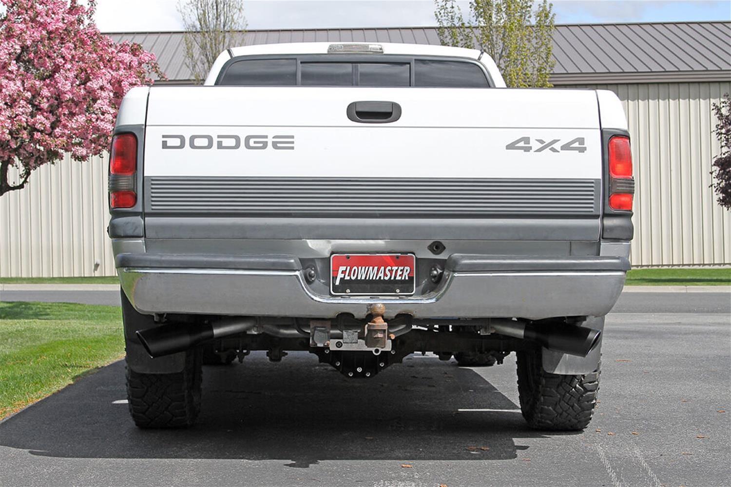 Flowmaster FlowFX Exhaust Systems for 1994-2002 RAM 1500, 2500, 3500 - 717946 System, FlowFX, Cat-back, 409 Stainless Steel, Natural, Dual Split Rear Exit, Dodge, Kit thumbnail 8